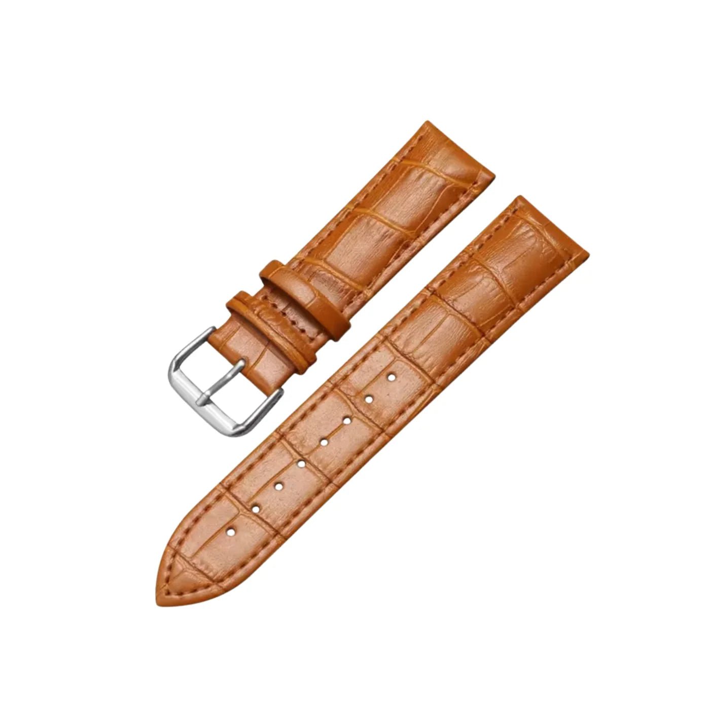 Alligator Leder Armband - Hell Braun - Alligator Muster - Helvetus DE