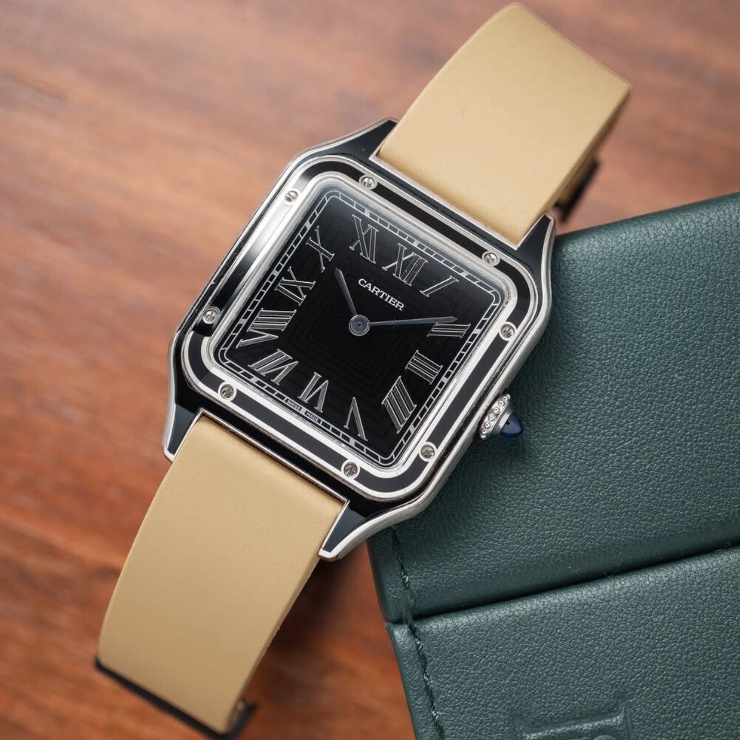 CTS Kautschuk Armband - Cartier Santos - Dumont - Beige - Helvetus DE