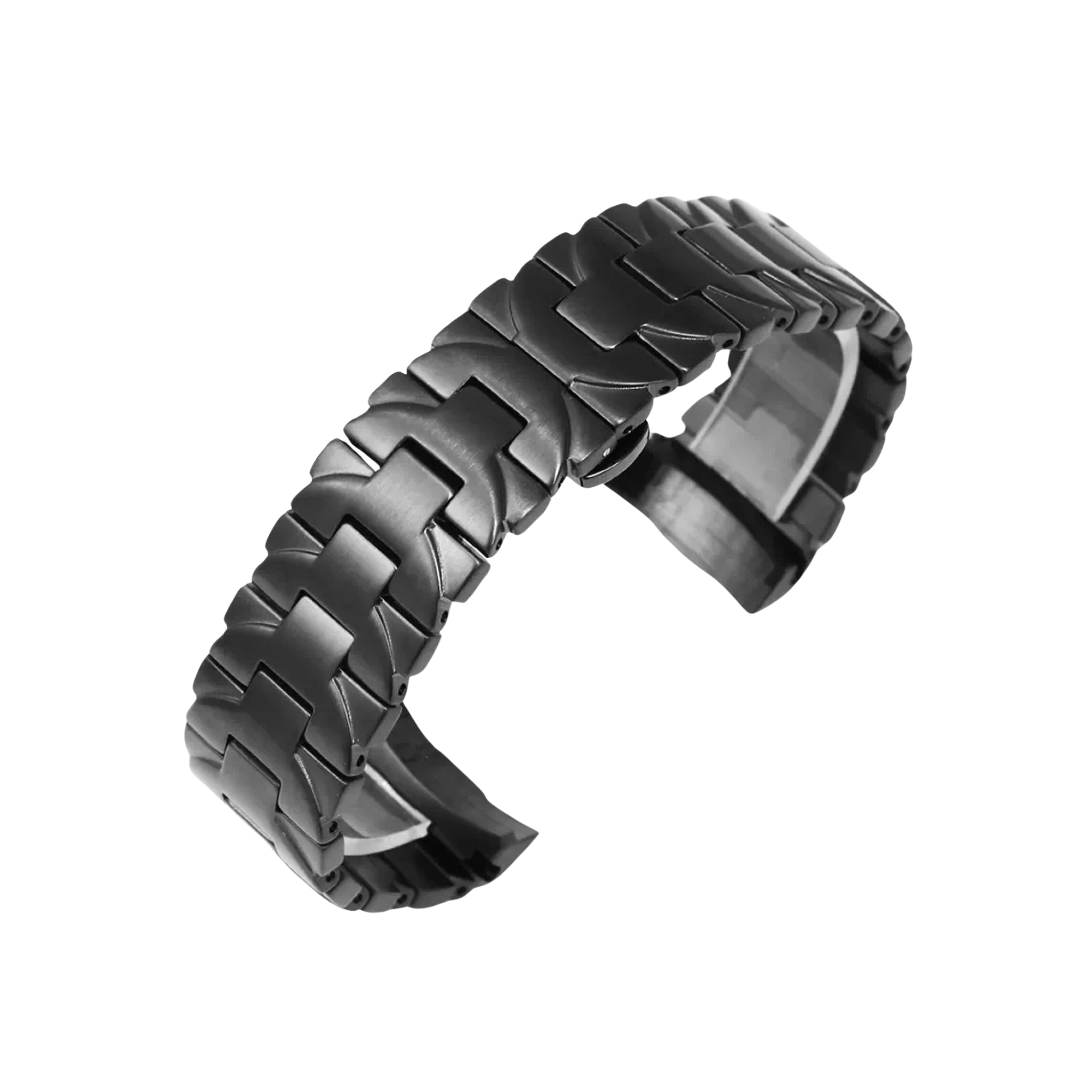 Edelstahlarmband – Für Officine Panerai Luminor – Schwarz - Helvetus DE