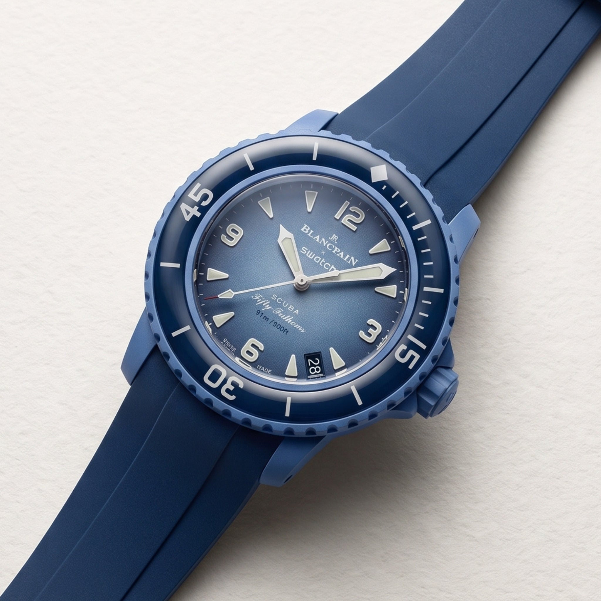 Kautschuk Armband für Blancpain X Swatch - Atlantic Ocean - Helvetus