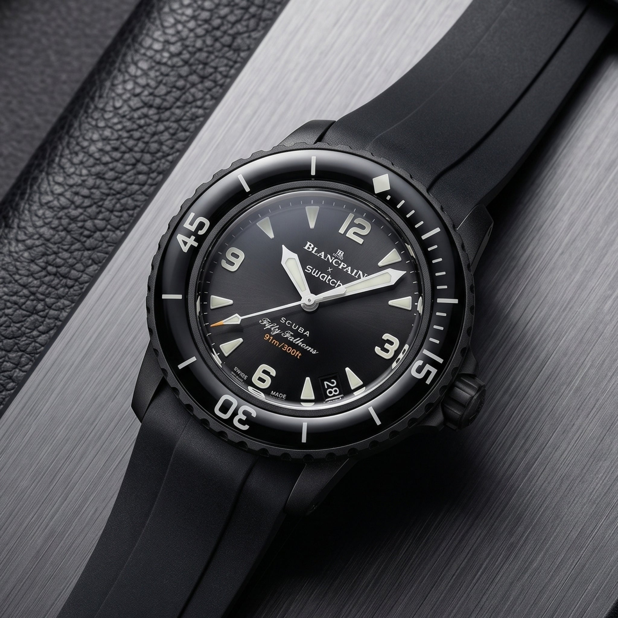 Kautschuk Armband für Blancpain X Swatch - Ocean Of Storms - Helvetus