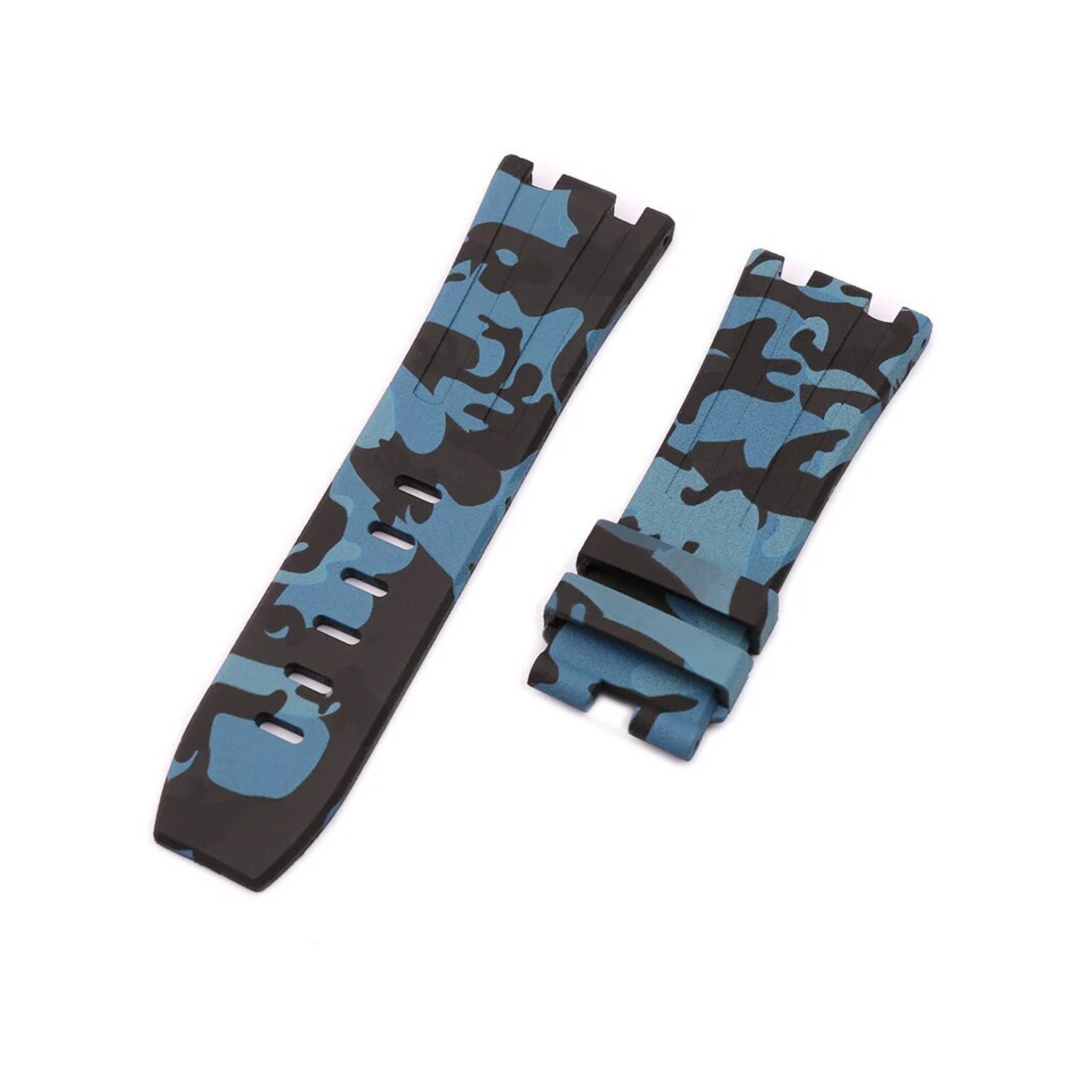 Kautschuk Armband - fur alle AP Offshore 42mm - Blau Camo - Helvetus DE