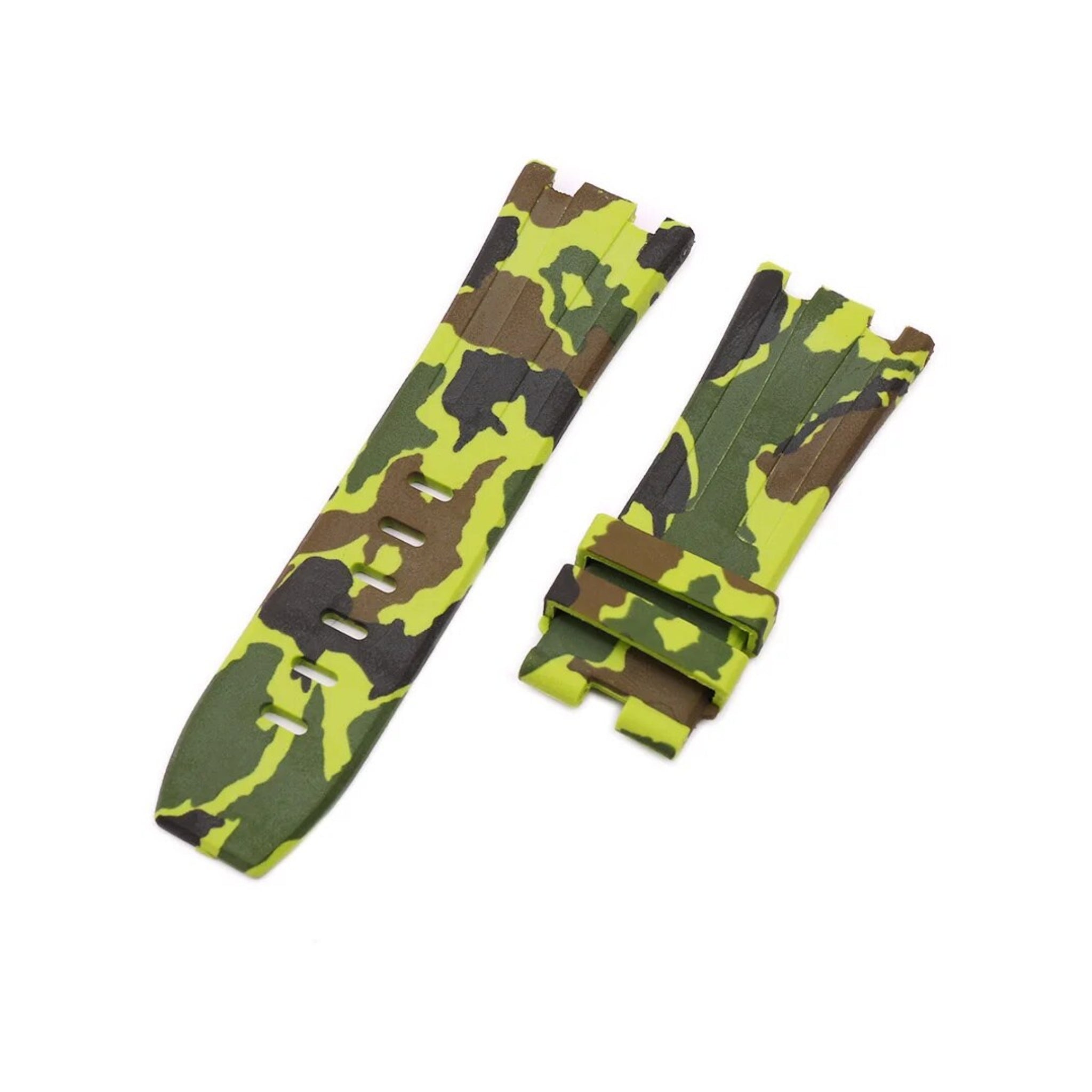 Kautschuk Armband - fur alle AP Offshore 42mm - Grün Camo - Helvetus DE