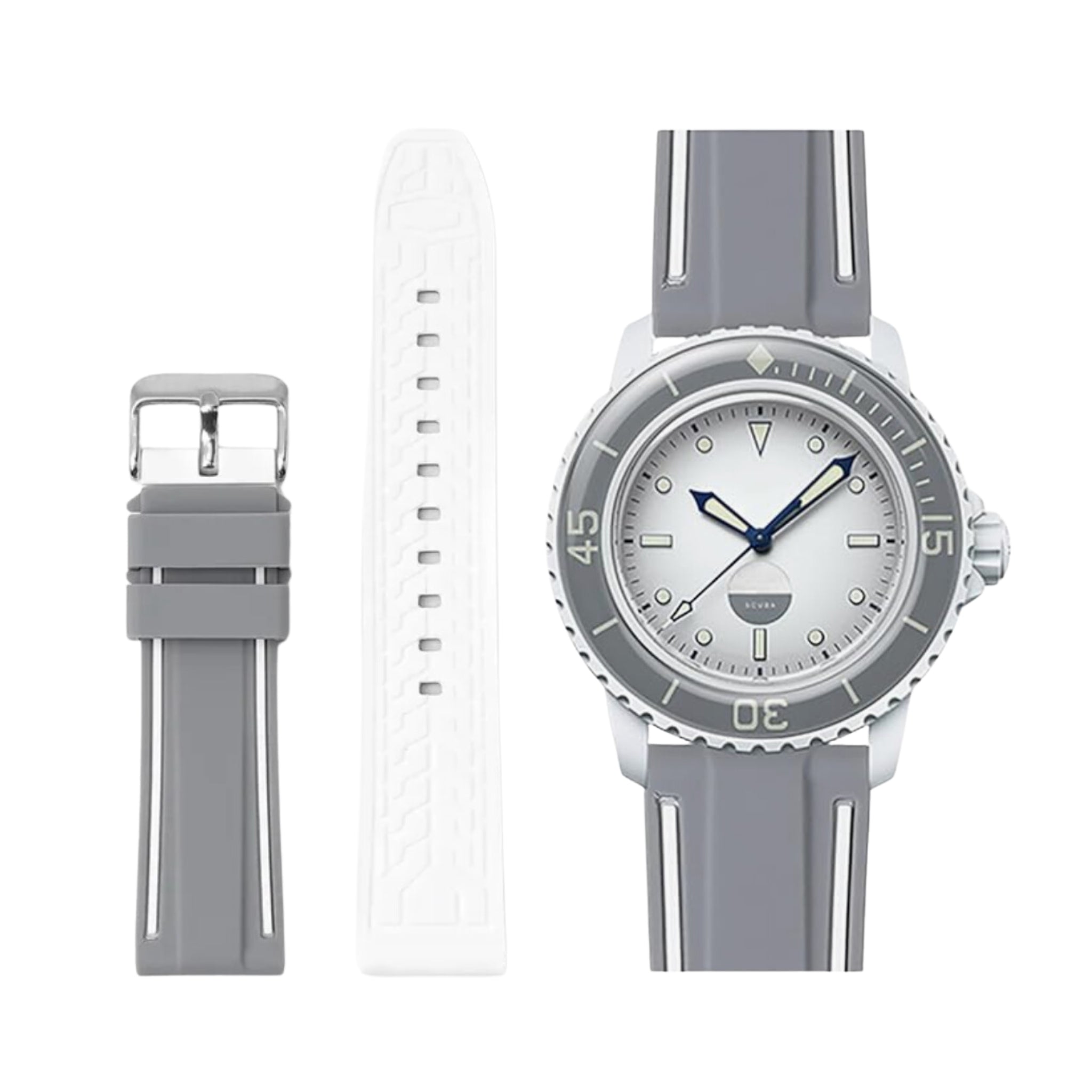 Kautschuk Armband für Blancpain X Swatch – Antarctic Ocean - Helvetus DE