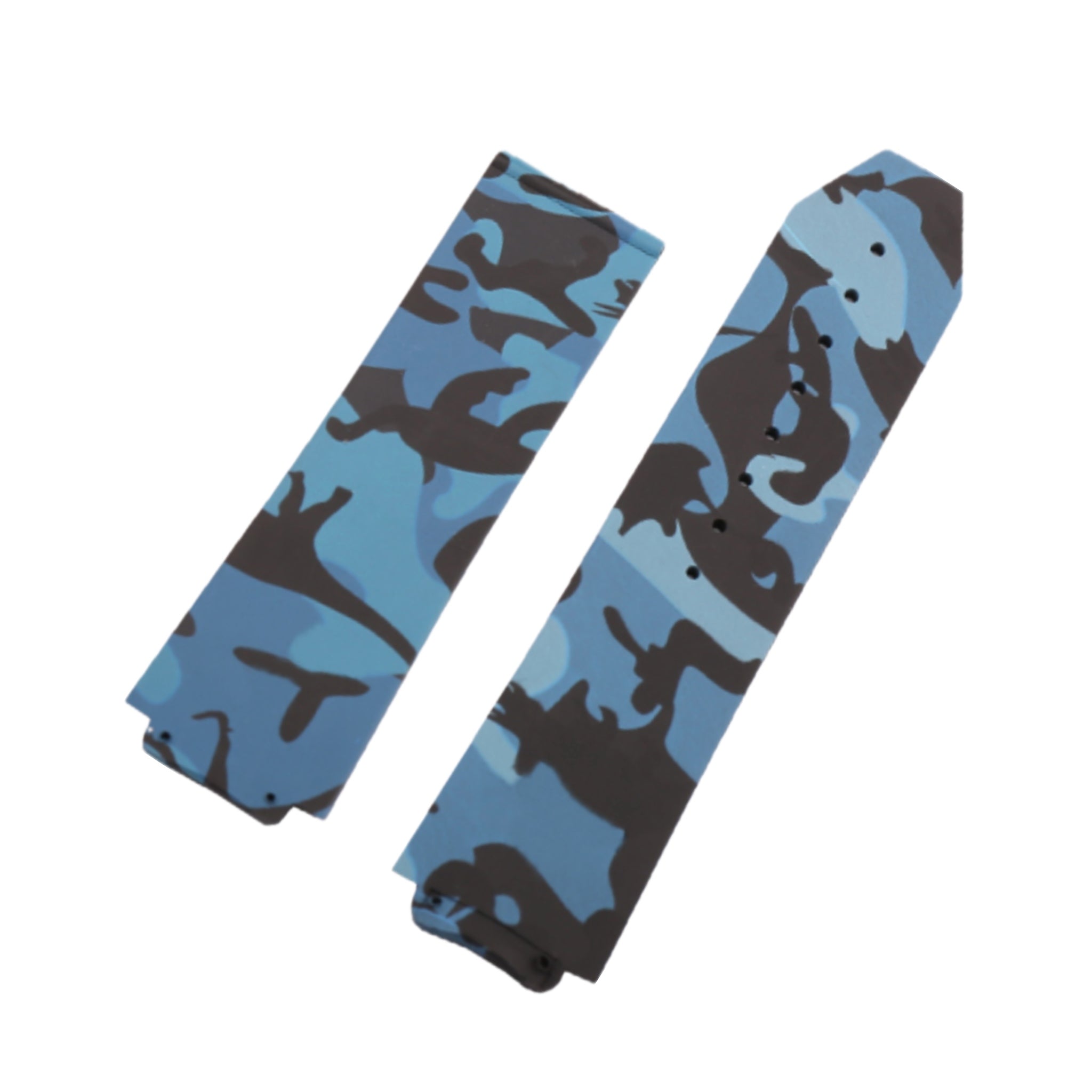 Kautschuk Armband – Für Hublot Big Bang 44mm – Blau Camo - Helvetus DE