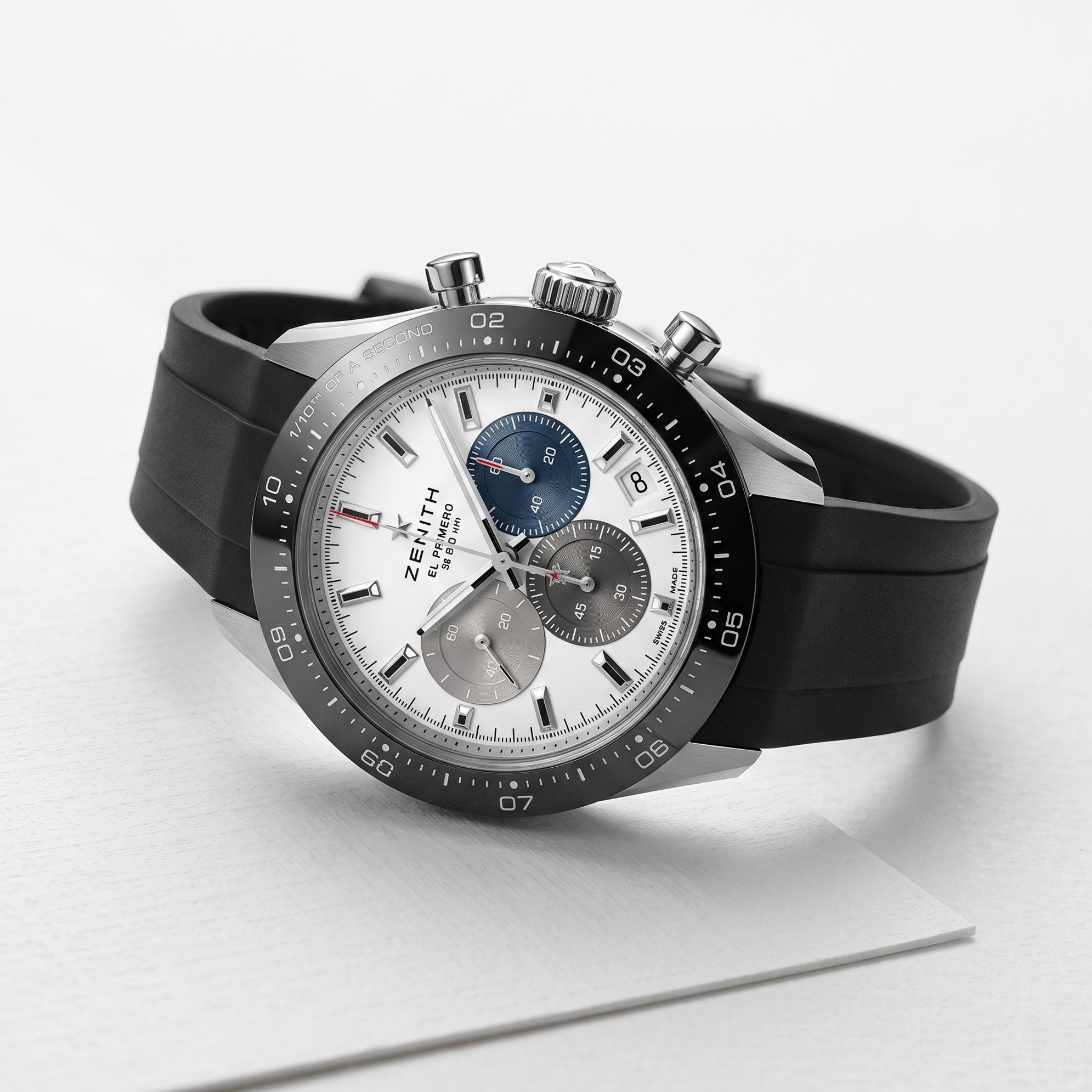 Kautschukarmband für alle Zenith Chronomaster Modelle – Schwarz - Helvetus