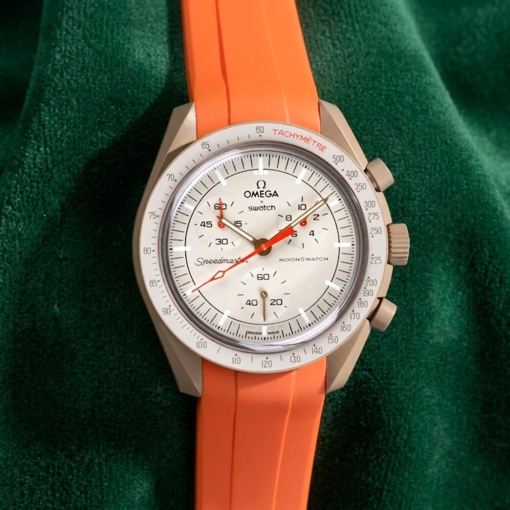 Kautschukarmband – Für Mission to Jupiter | Omega X Swatch | MoonSwatch – Orange - Helvetus DE
