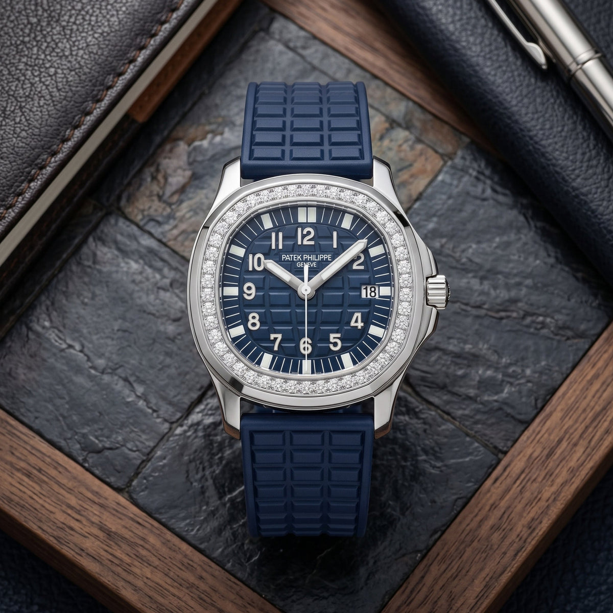 Kautschukarmband – Für Patek Philippe Aquanaut 5067A-001, 5065, 5066, 5064, 5068R – Blau - Helvetus