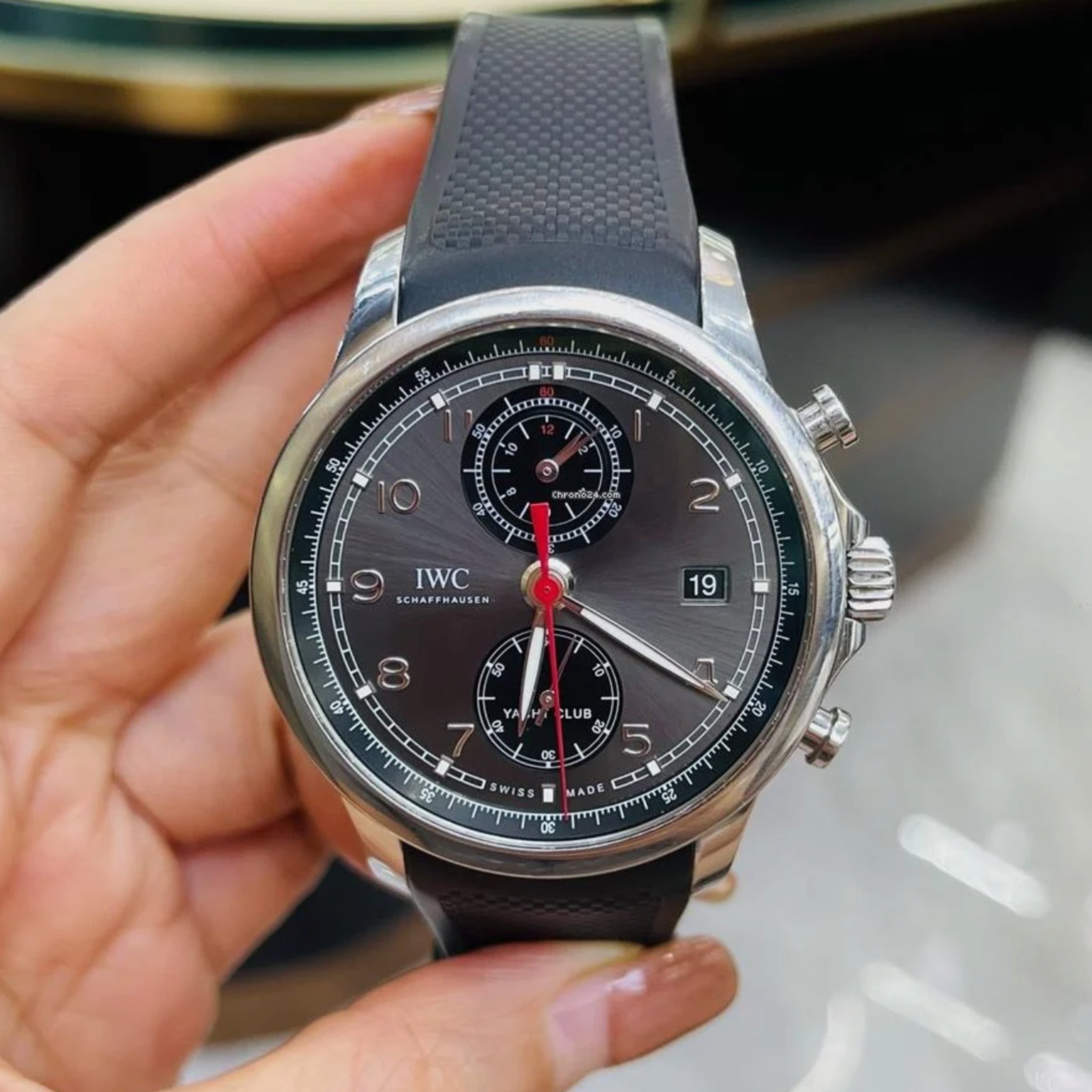 Kautschukarmband - Für IWC Portugieser - Schwarz - Helvetus DE