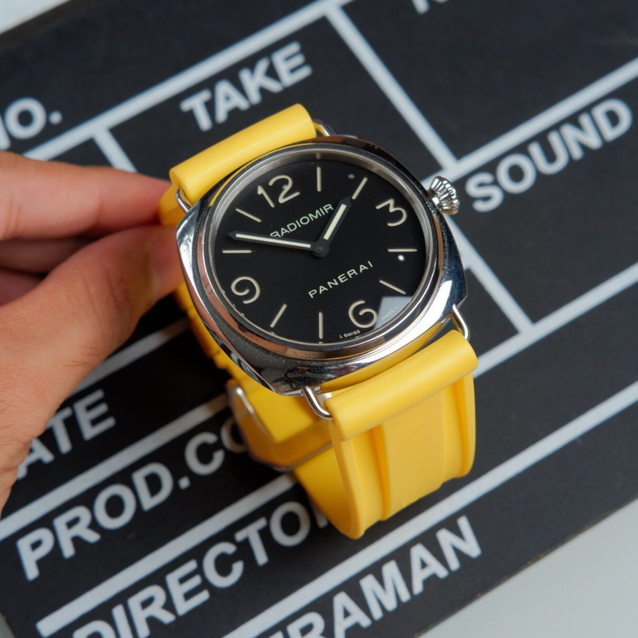 Kautschukarmband – Für Panerai – Gelb - Helvetus DE