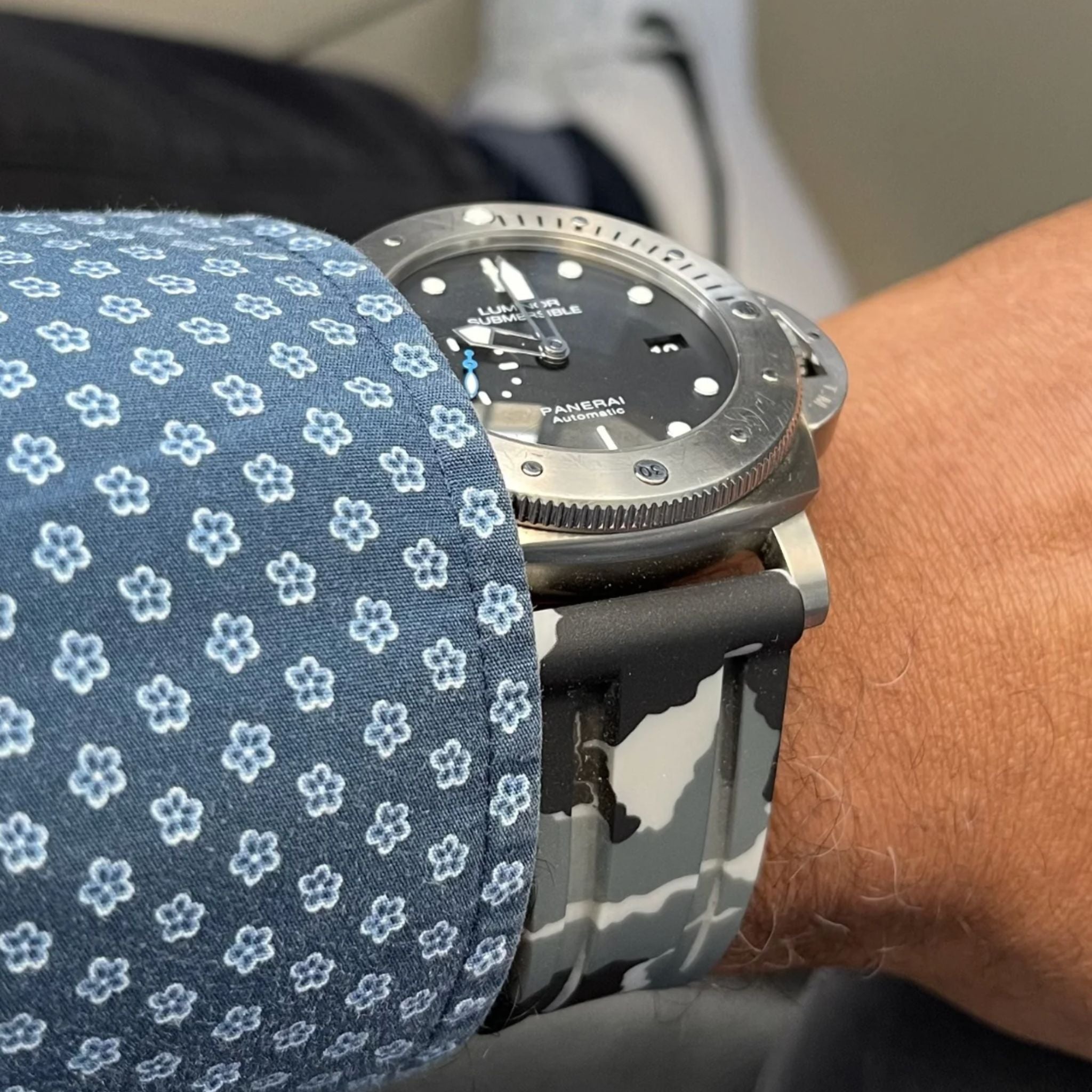 Kautschukarmband – Für Panerai – Weiss Camo - Helvetus DE