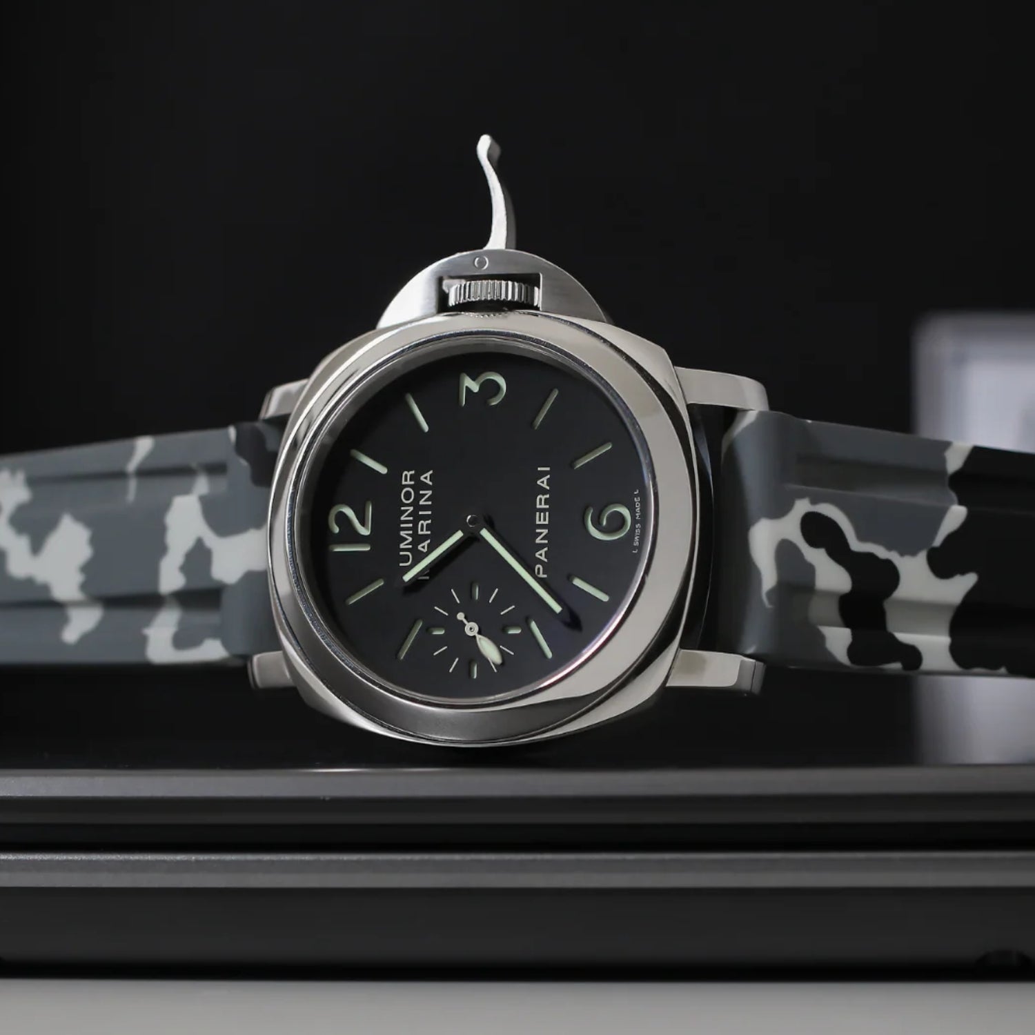 Kautschukarmband – Für Panerai – Weiss Camo - Helvetus DE