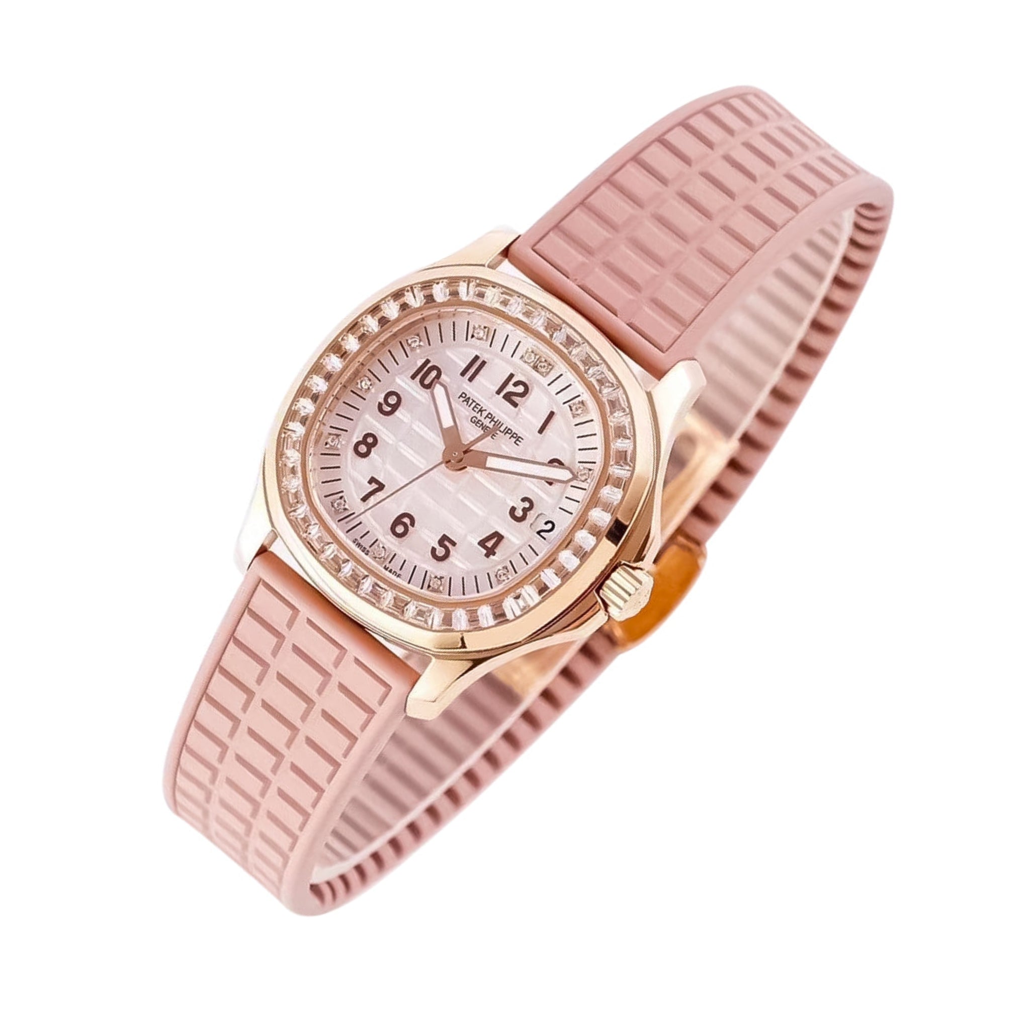 Kautschukarmband – Für Patek Philippe Aquanaut 5067A - 001, 5065, 5066, 5064 – Pink - Helvetus DE