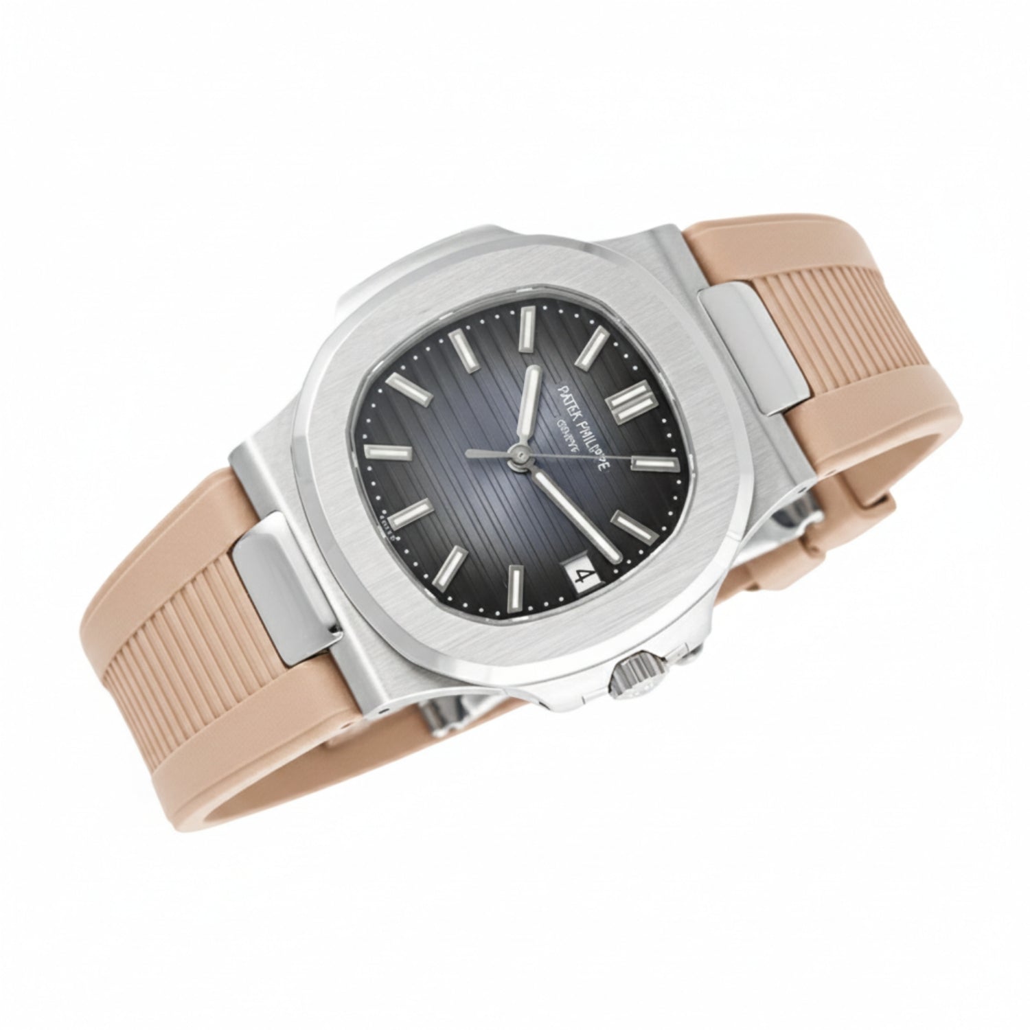 Kautschukarmband – Für Patek Philippe Nautilus – Beige - Helvetus DE