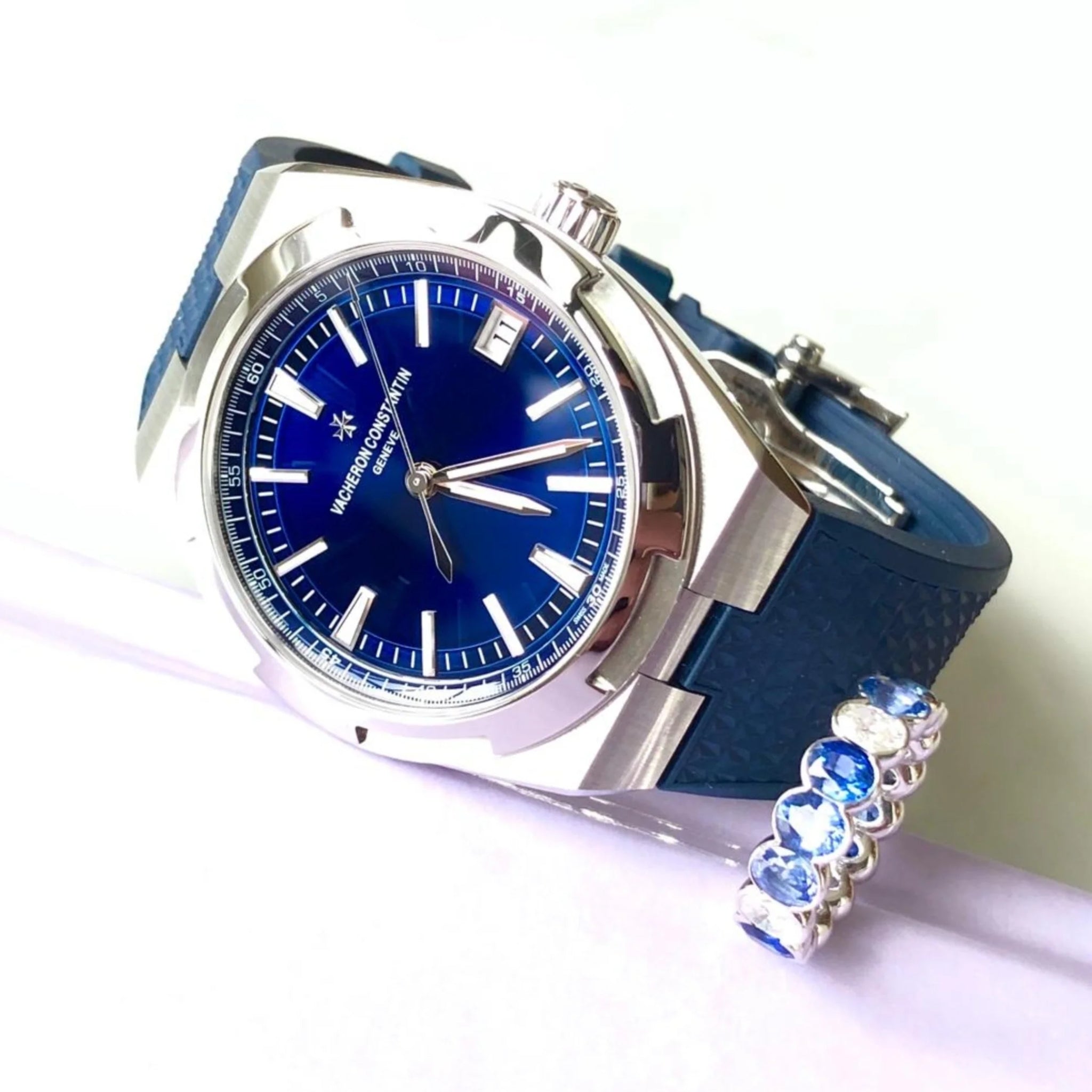 Kautschukarmband – für Vacheron Constantin Overseas – Marineblau - Helvetus DE