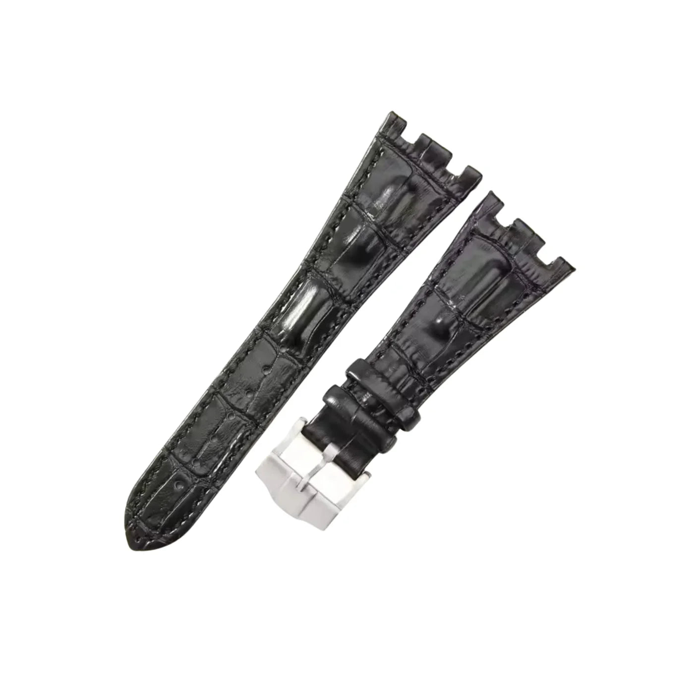 Krokodil Armband - fur alle AP Offshore 42mm - Schwarz - Helvetus DE