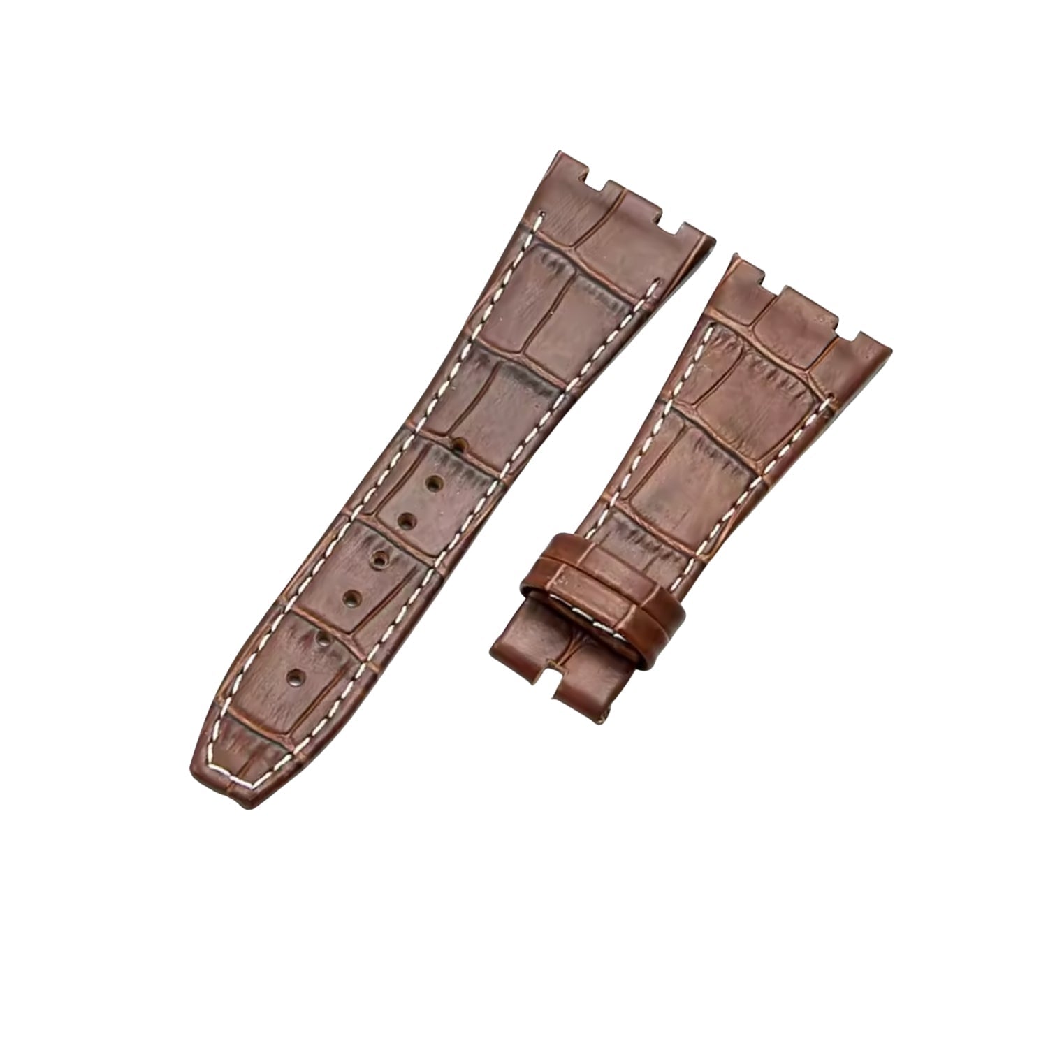 Krokodillederarmband – Für Audemars Piguet Royal Oak 41 mm – Braun - Helvetus DE