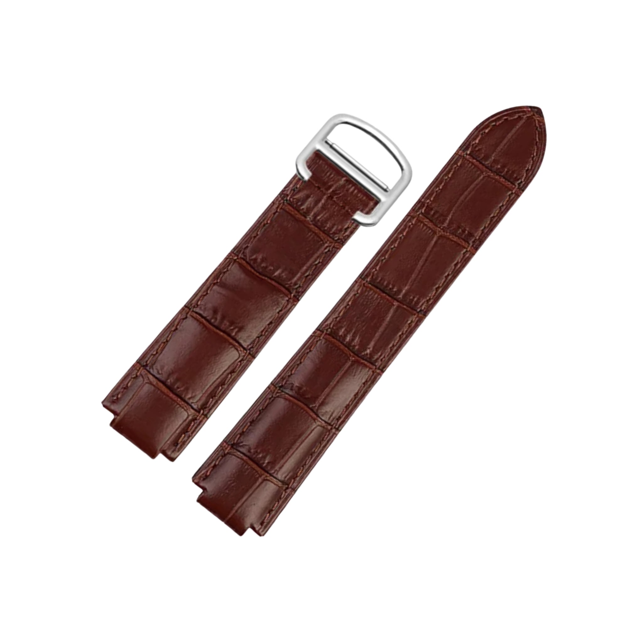 Leder Armband für Cartier Ballon Bleu – Braun - Helvetus DE