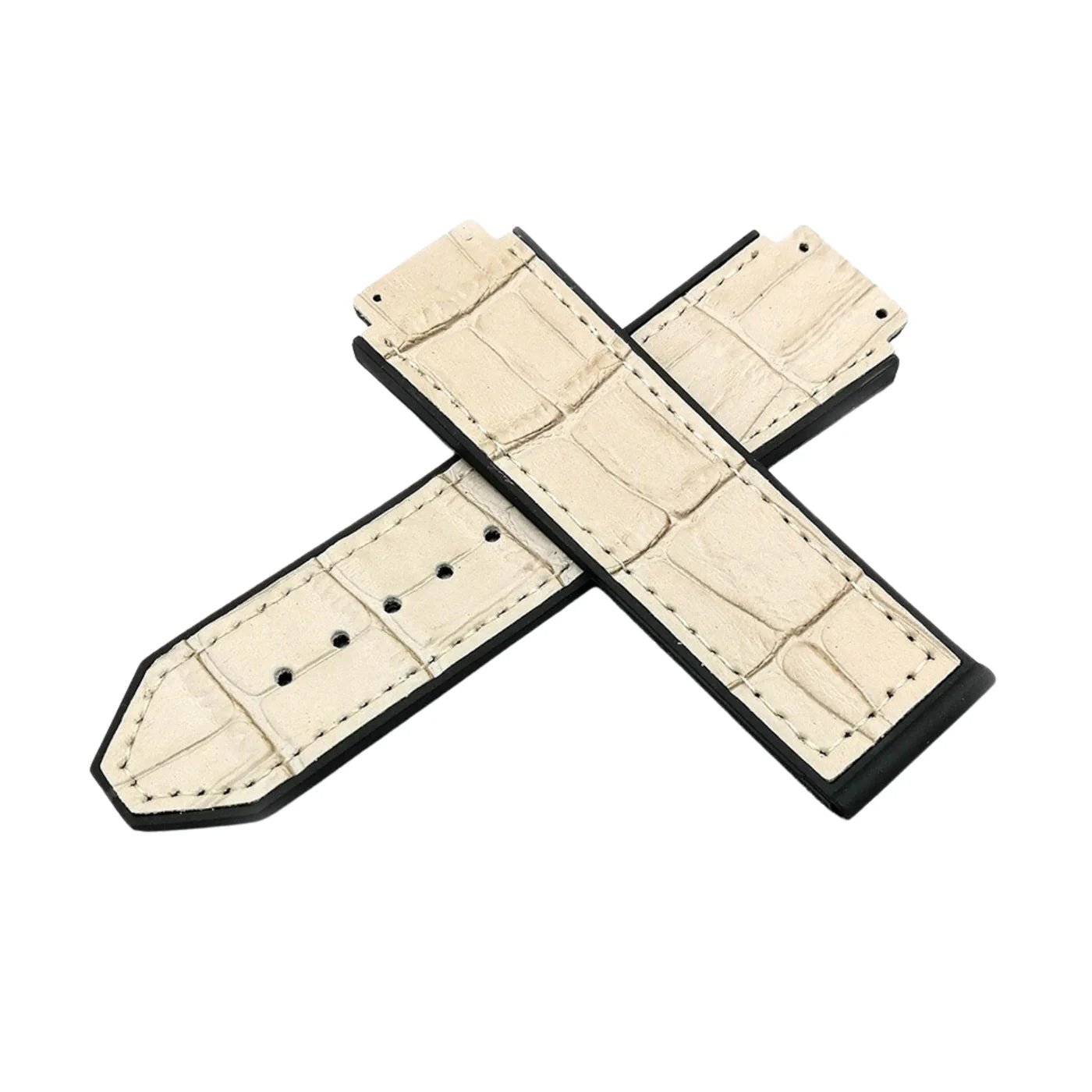 Leder Armband - Für Hublot Big Bang 44mm - Beige - Helvetus DE