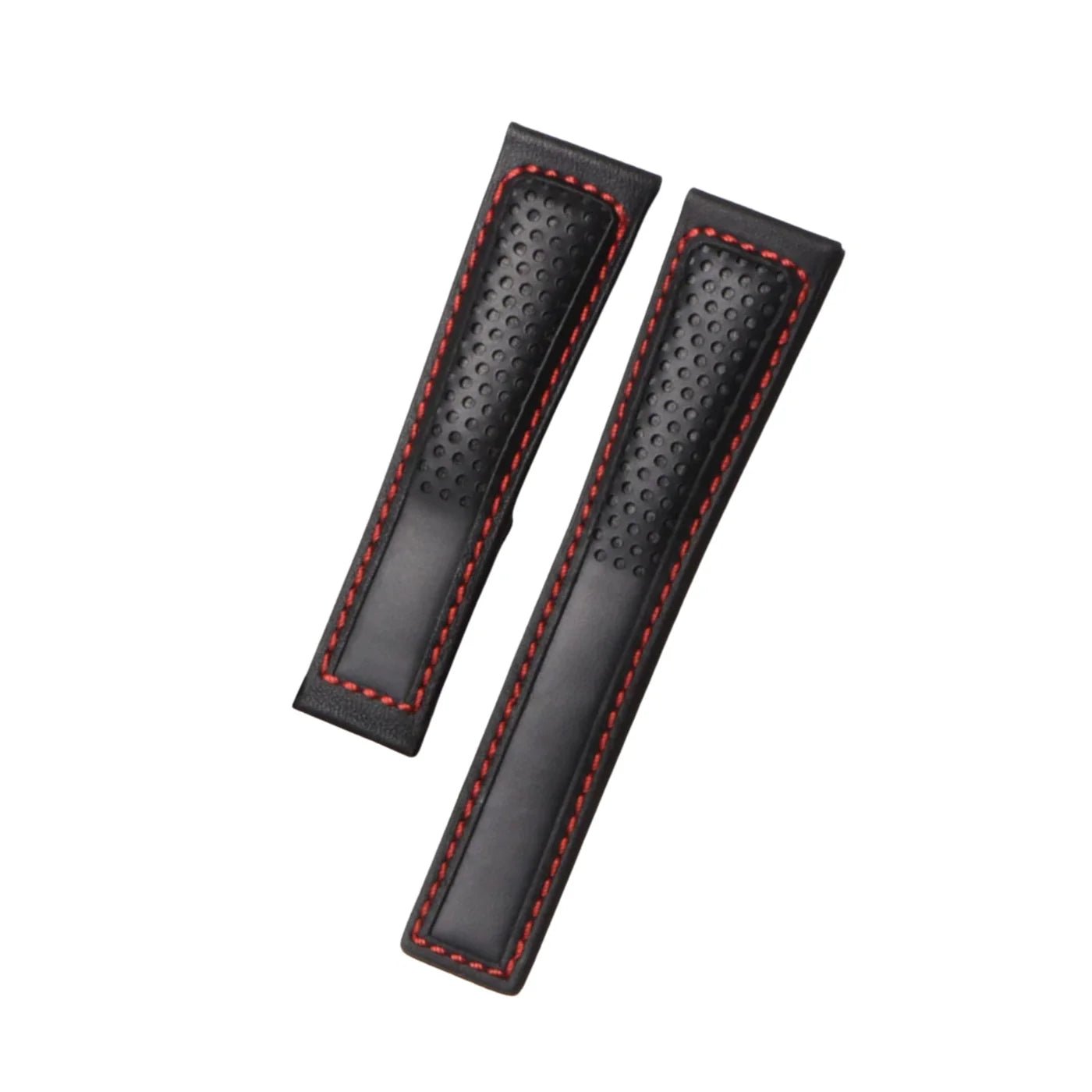 Lederarmband – Für Tag Heuer Carrera – Schwarz/Rot - Helvetus DE