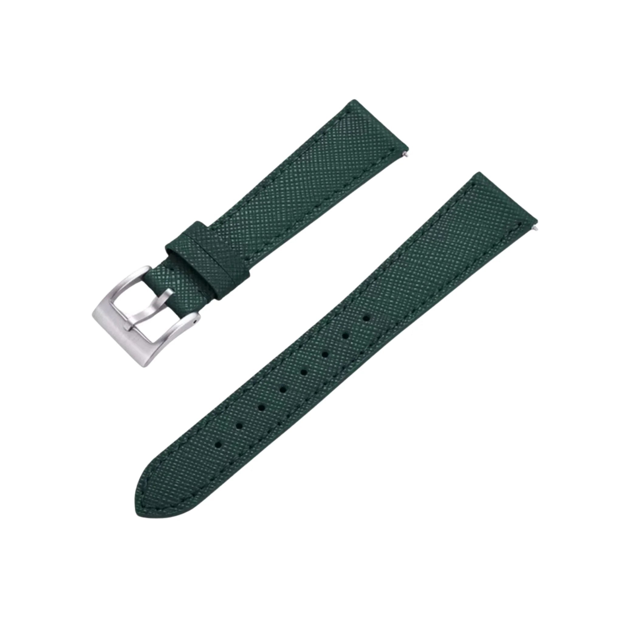 Lederarmband in Grün – Klassisches Design - Helvetus DE