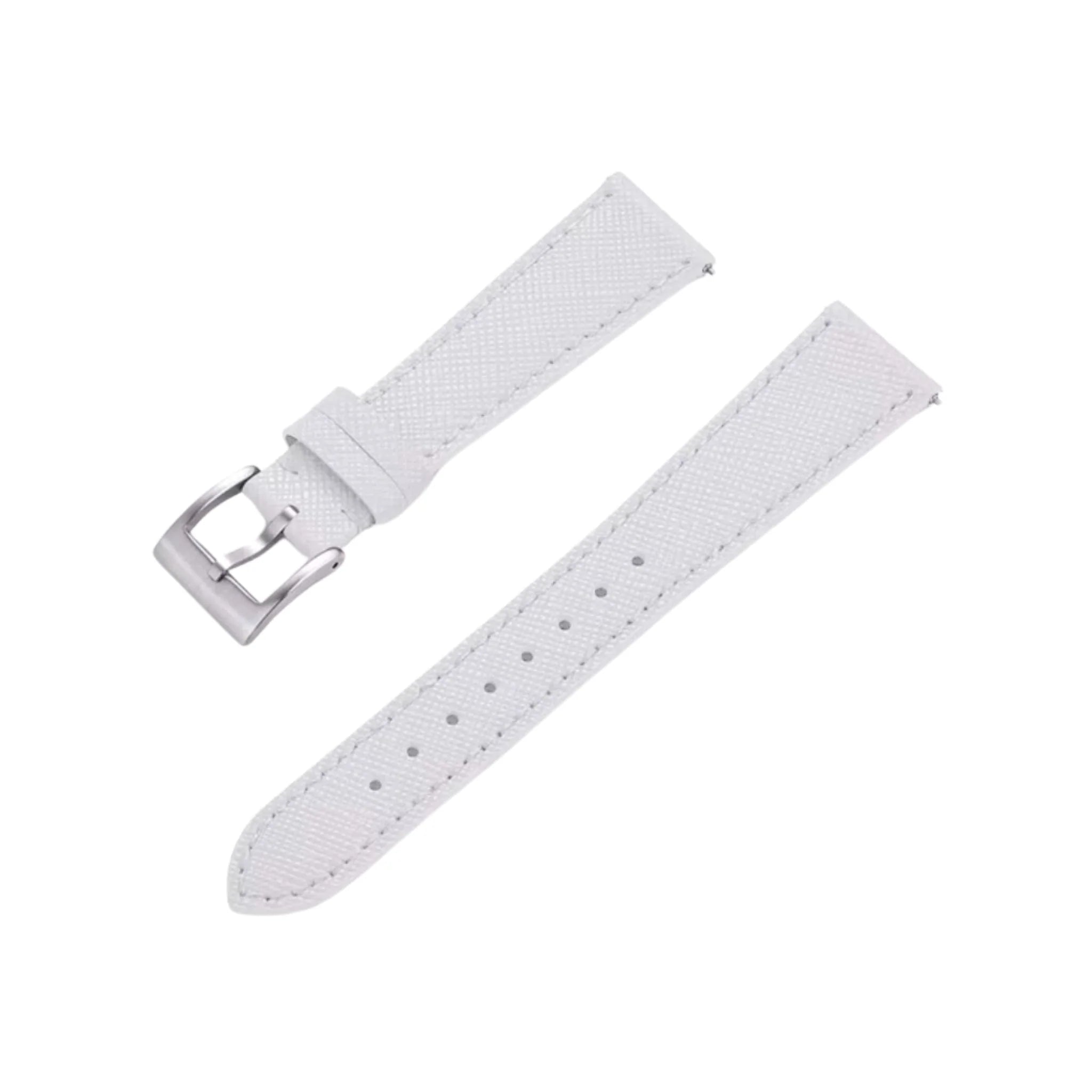 Lederarmband in Weiß – Klassisches Design - Helvetus DE