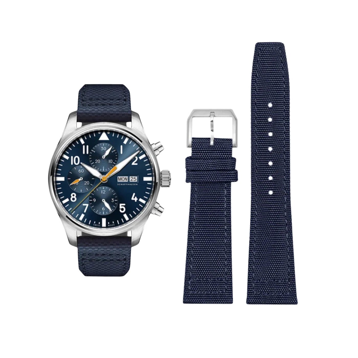 Nylon Armband für IWC Pilot – Blau - Helvetus DE