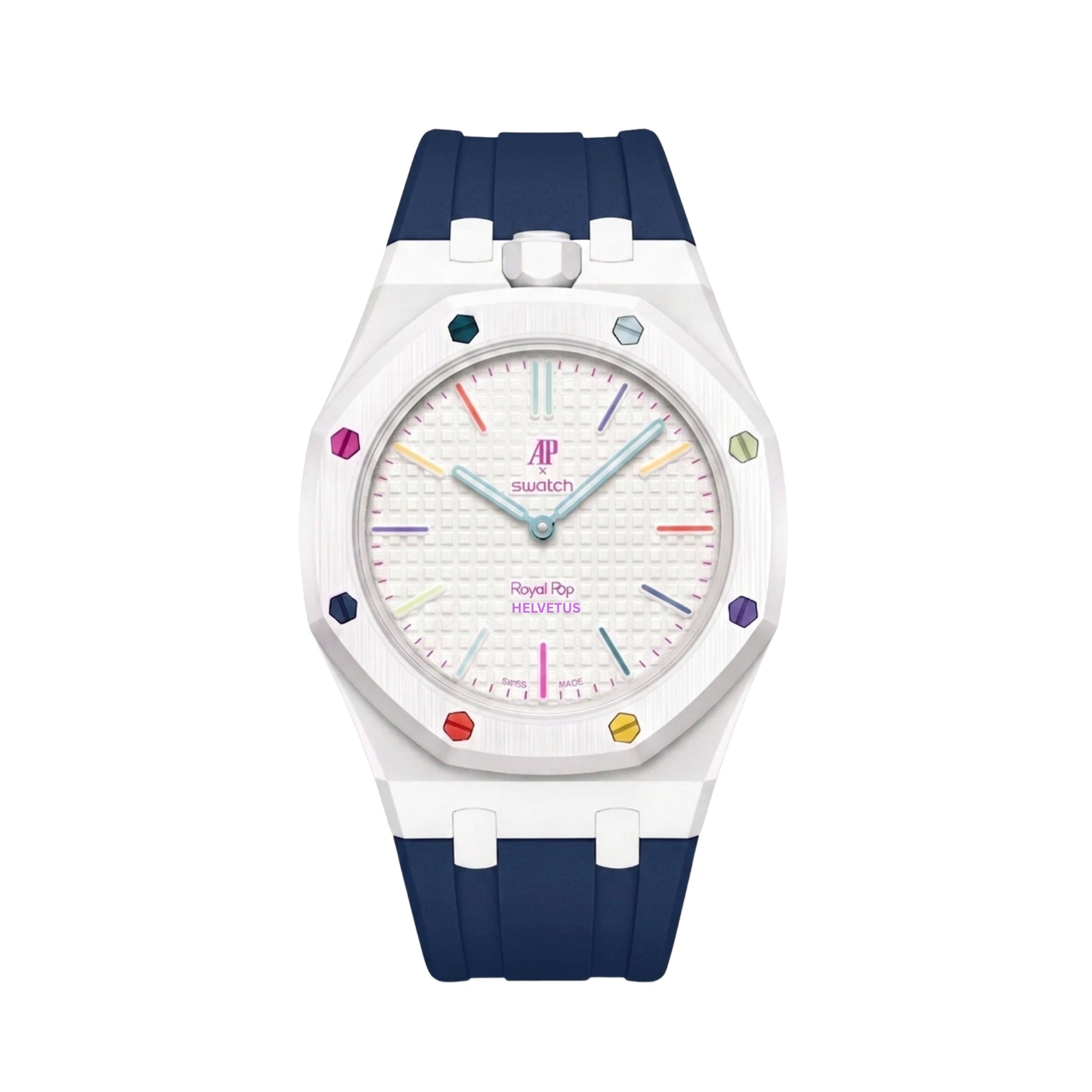 Royal Pop Armband & Gehäuse — für Huit Blanc (Krone bei 12 Uhr)