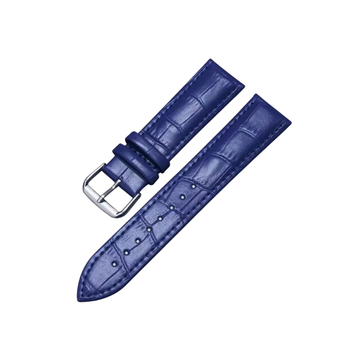 Alligator Leder Armband - Dunkel Blau - Alligator Muster