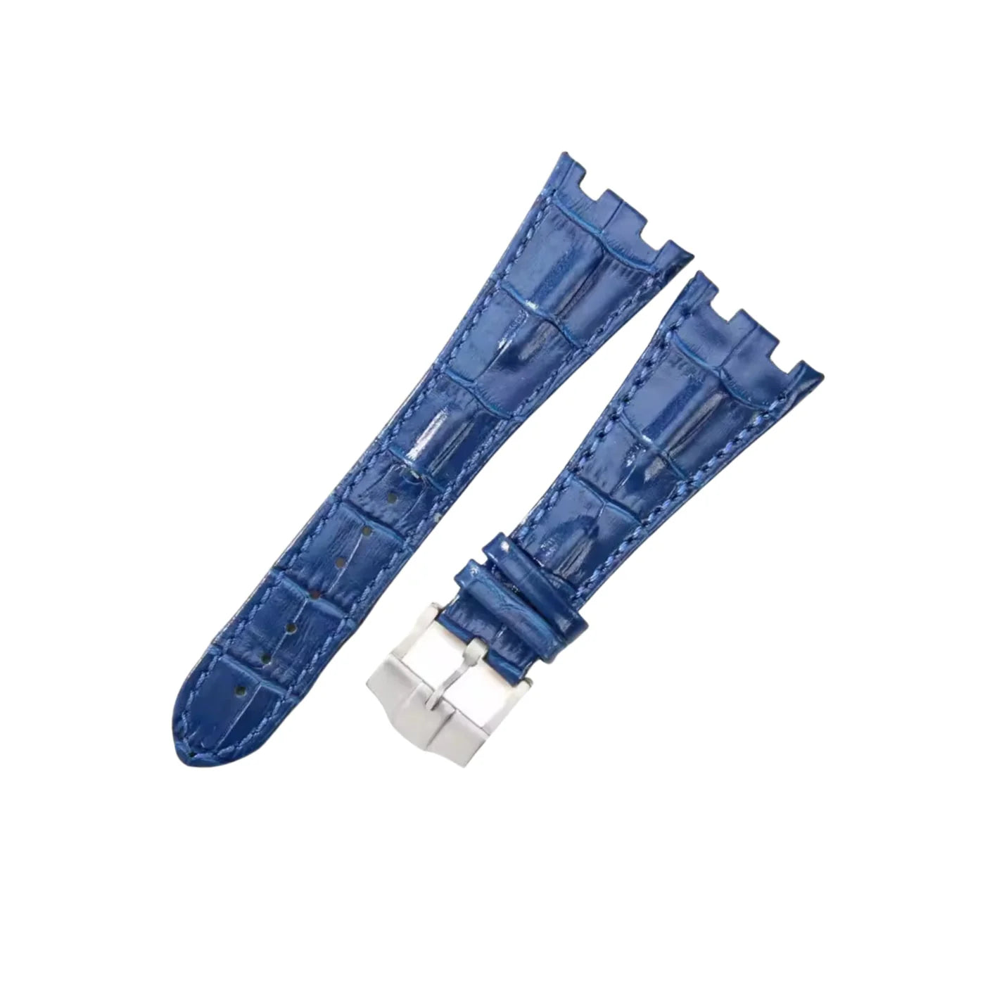 Krokodil Armband - fur alle AP Offshore 42mm - Blau