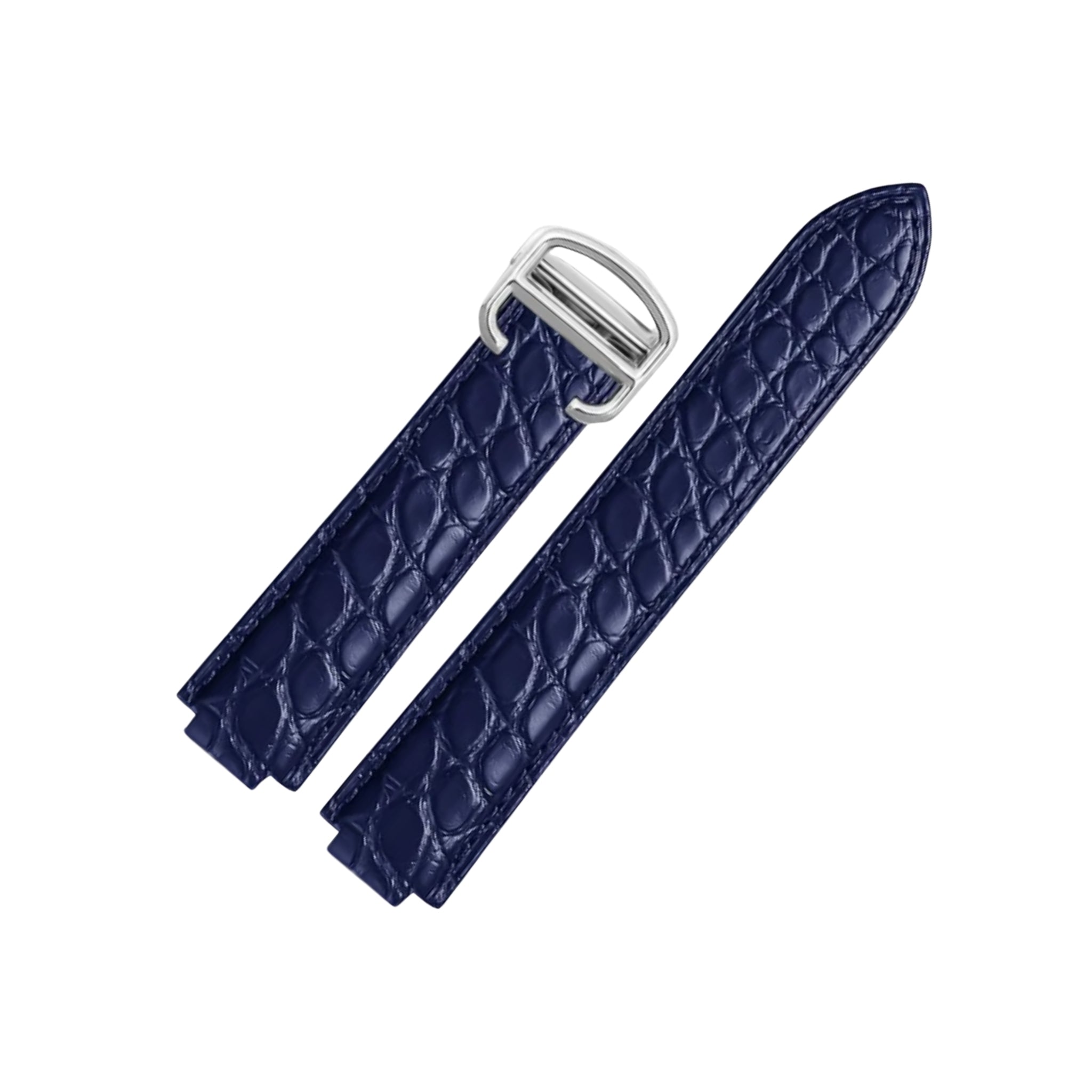 Crocodile Strap - For Cartier Ballon Bleu - Blue - Helvetus