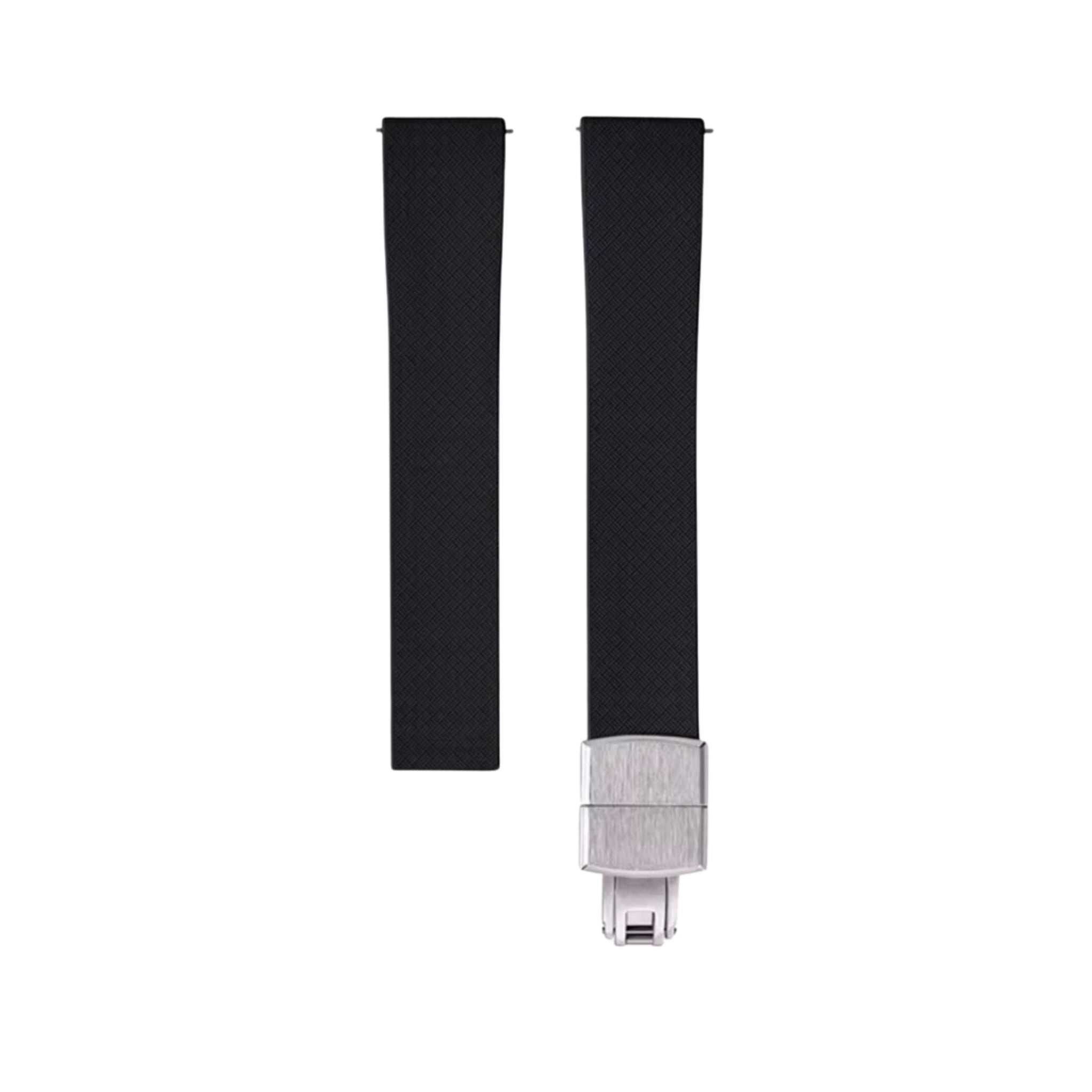 CTS Kautschuk Armband - Cartier Santos - Dumont - Schwarz - Helvetus DE