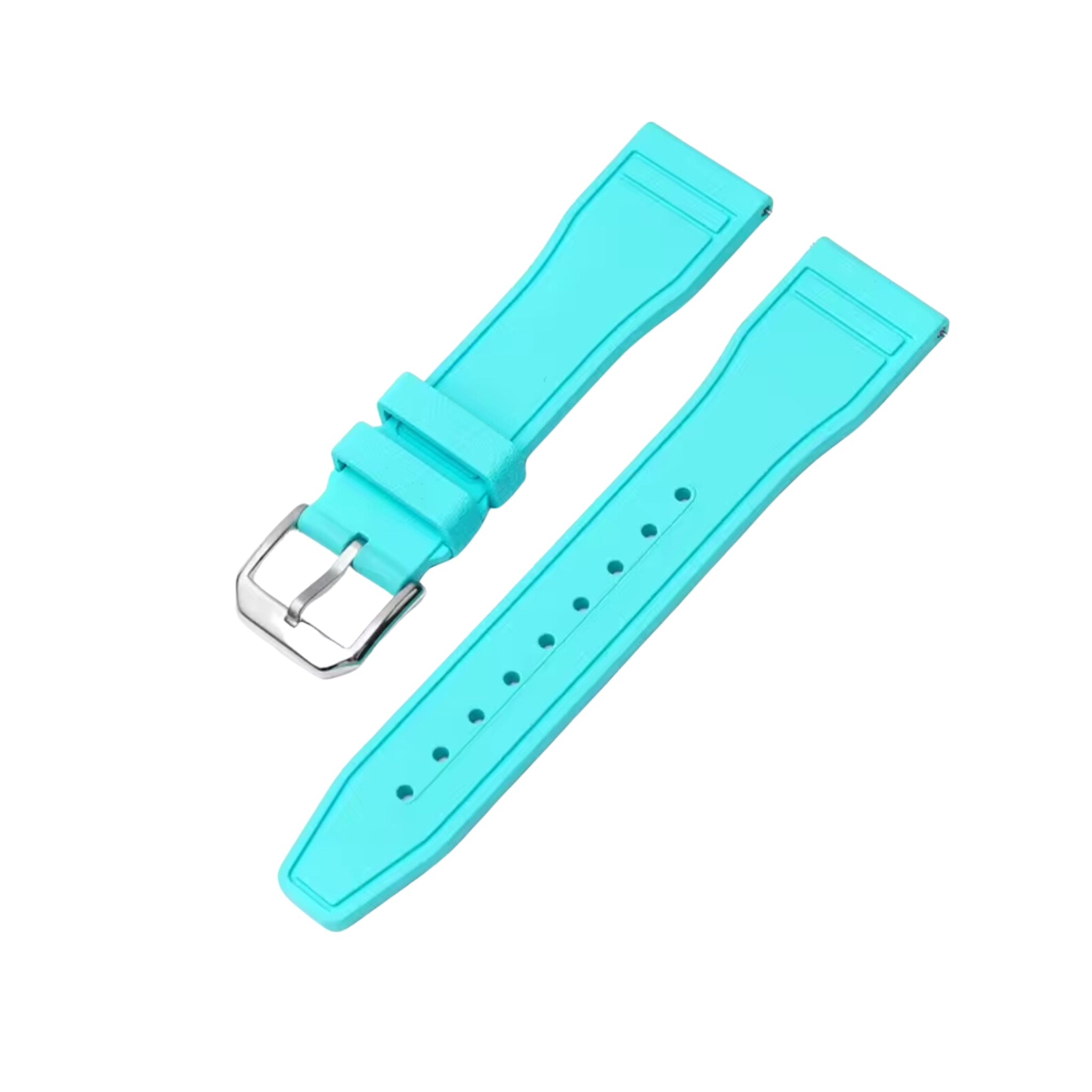 FKM Rubber Strap - For IWC Portugieser/Aquatimer/All Pilot Models/Portugieser/Portofino - Turquoise - Helvetus