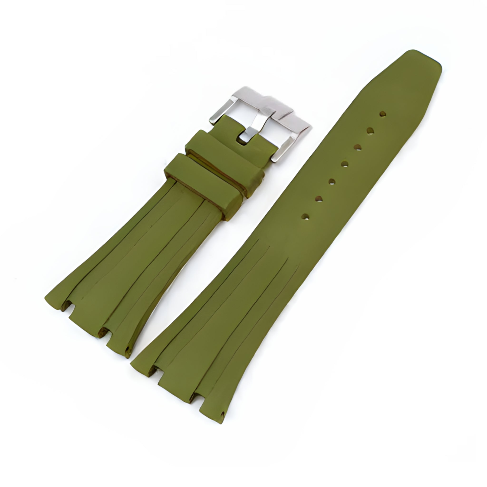 Kautschuk Armband - für alle Audemars Piguet Royal Oak 41mm - Olivgrün - Helvetus DE