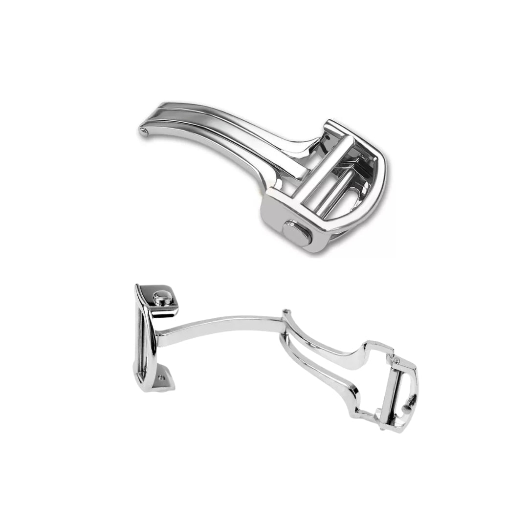 Kautschuk Armband für Cartier Santos Medium/Large – Hellblau mit Schrauben – Quick Switch/Release - Helvetus DE