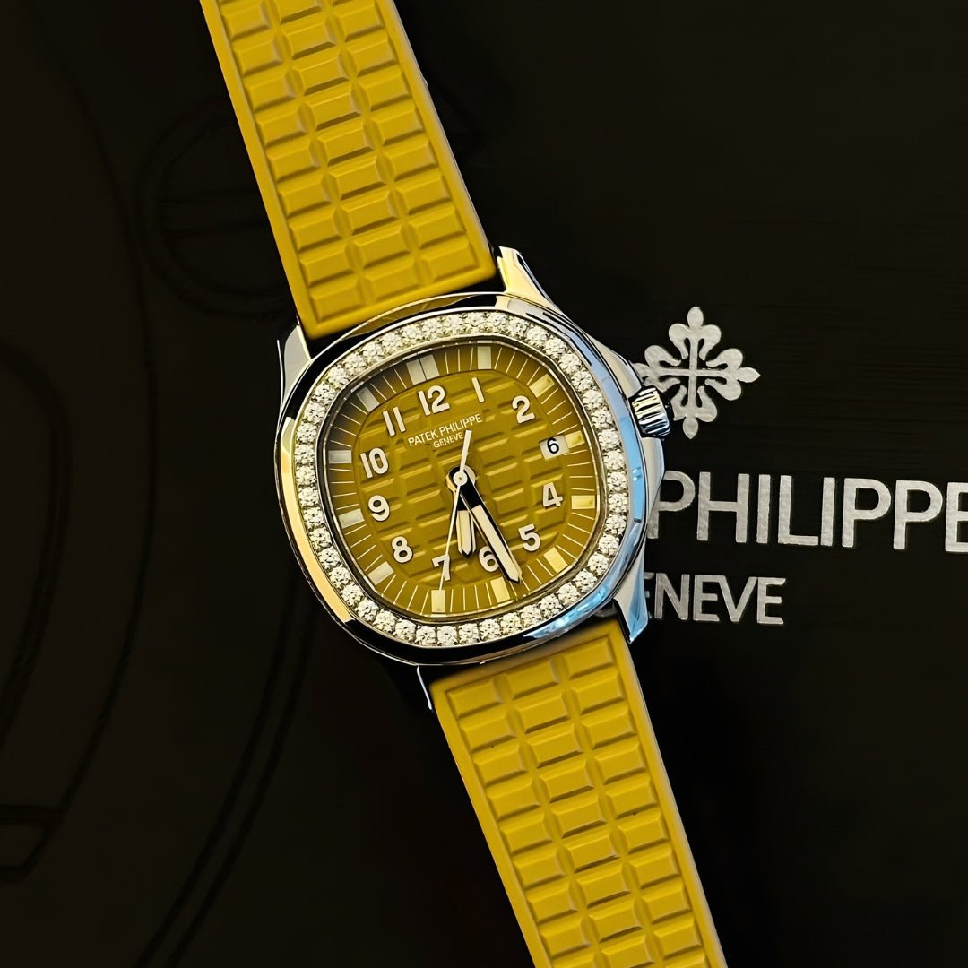 Kautschukarmband – Für Patek Philippe Aquanaut 5067A - 001, 5065, 5066, 5064, 5068R – Gelb - Helvetus DE