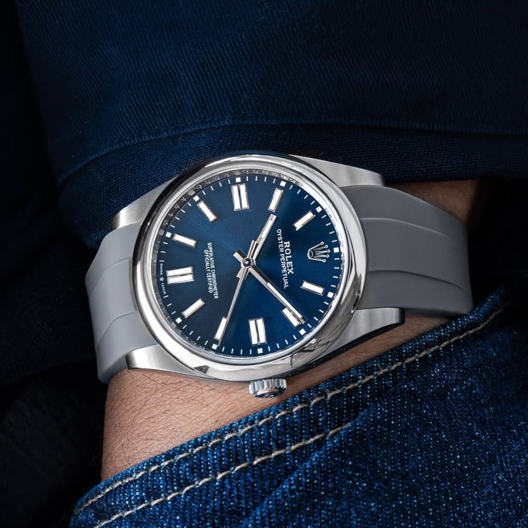Kautschukarmband für Rolex Oyster Perpetual 36mm – Grau - Helvetus DE