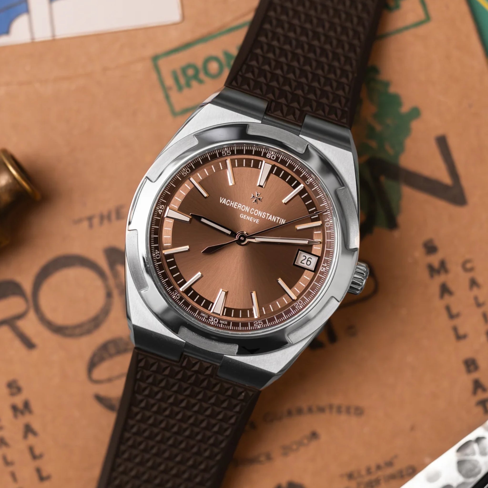 Kautschukarmband – für Vacheron Constantin Overseas – Braun - Helvetus DE