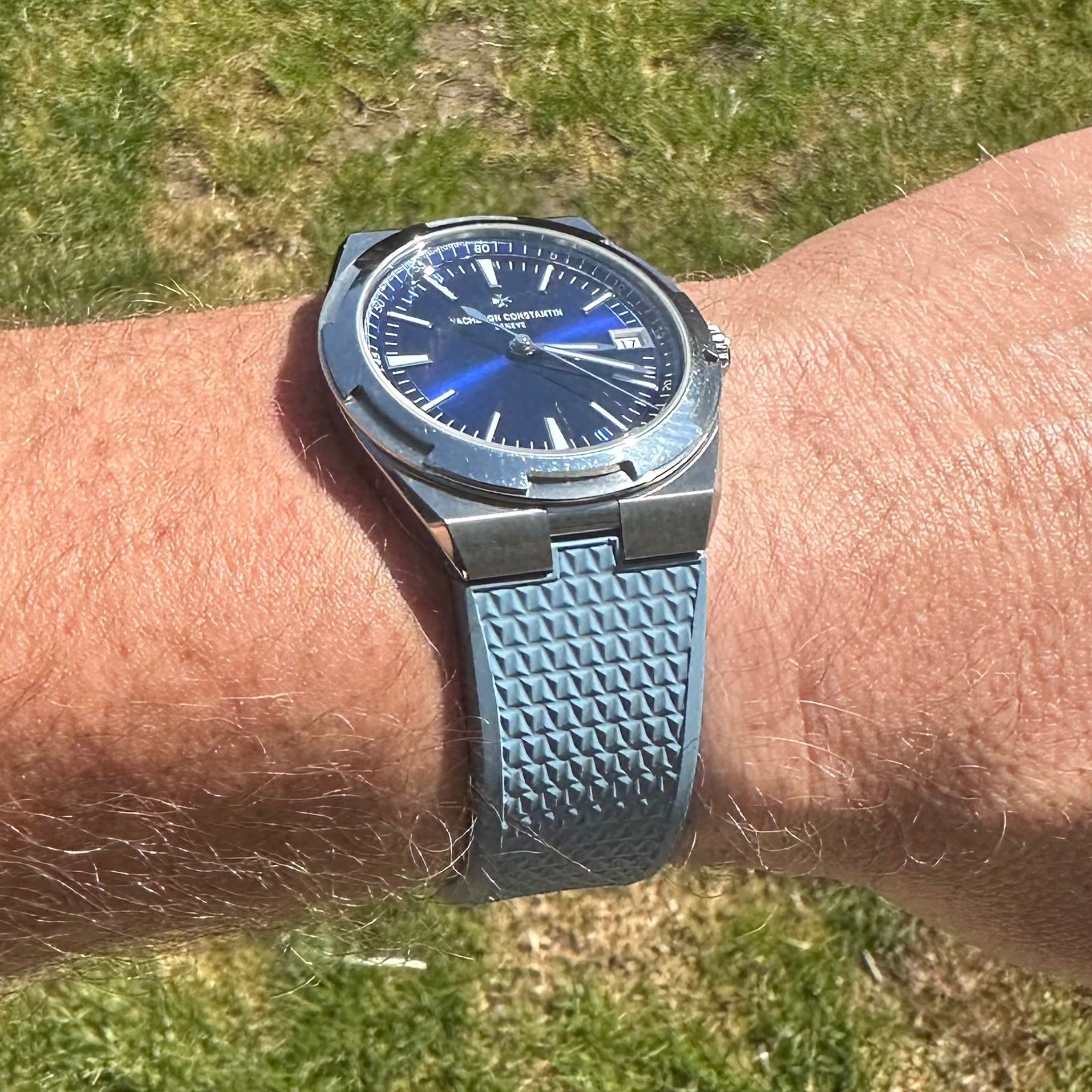 Kautschukarmband – für Vacheron Constantin Overseas – Hell Blau - Helvetus DE