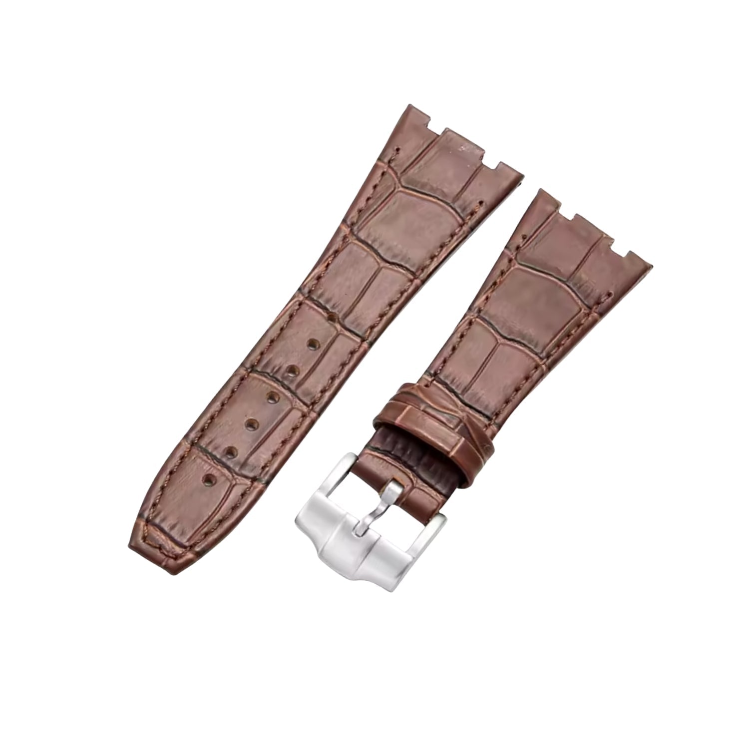 Krokodillederarmband – Für Audemars Piguet Royal Oak 41 mm – Braun - Helvetus DE