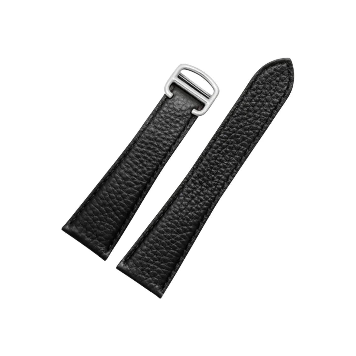 Leder Armband - für Cartier Tank Solo - Schwarz