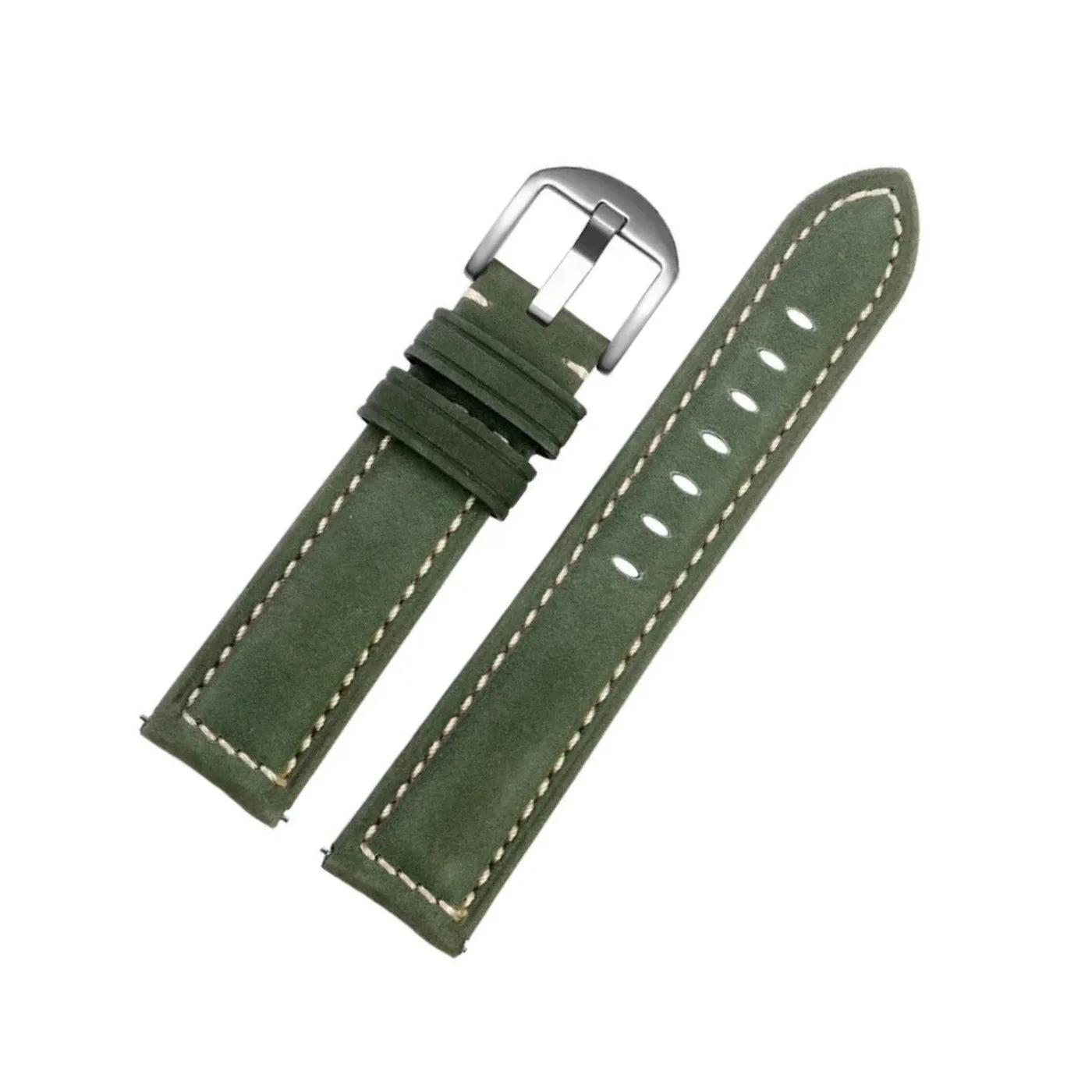 Leder Armband für MoonSwatch - Grün