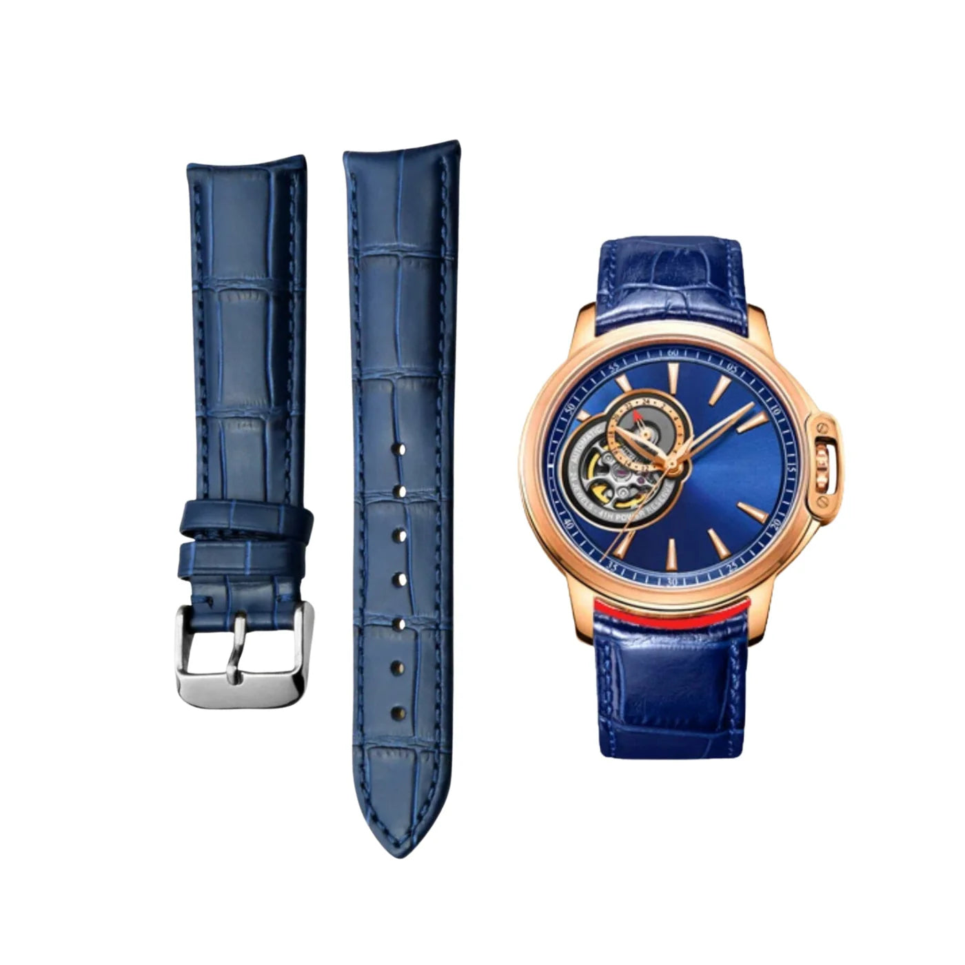 Lederarmband – für Vacheron Constantin Patrimony & Traditionnelle und andere Modelle – Blau