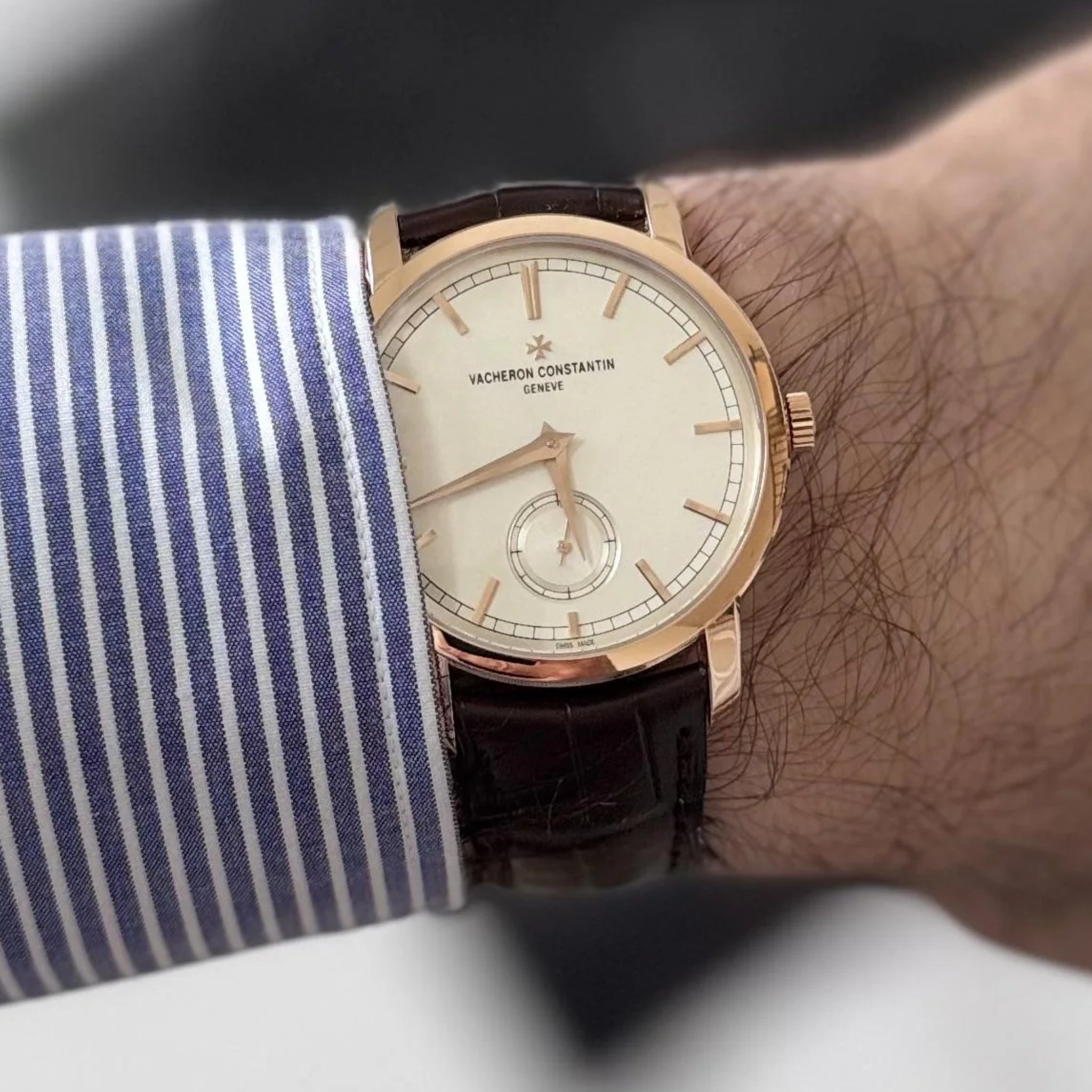 Lederarmband – für Vacheron Constantin Patrimony & Traditionnelle und andere Modelle – Braun - Helvetus DE