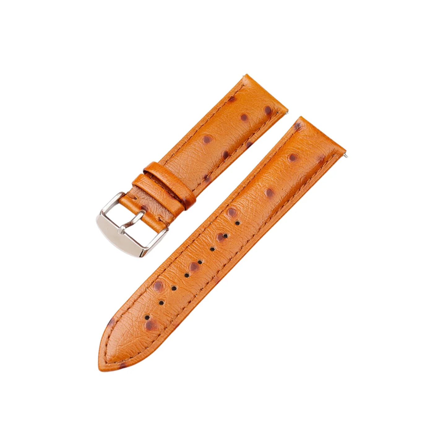 Strauss Leder Armband - Orange - Strauss Muster