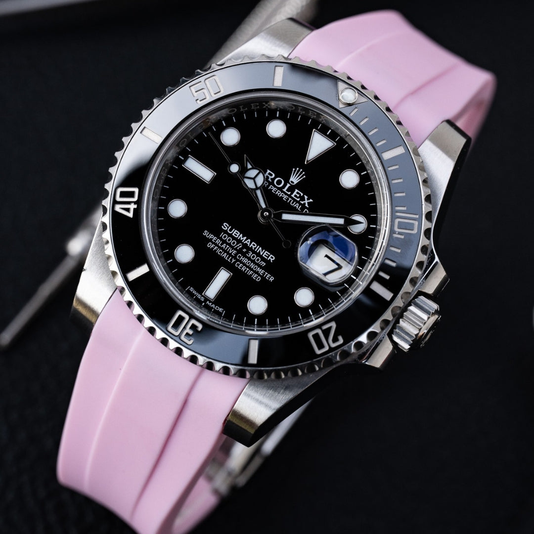 Kautschukarmband – für Rolex Submariner – Pink