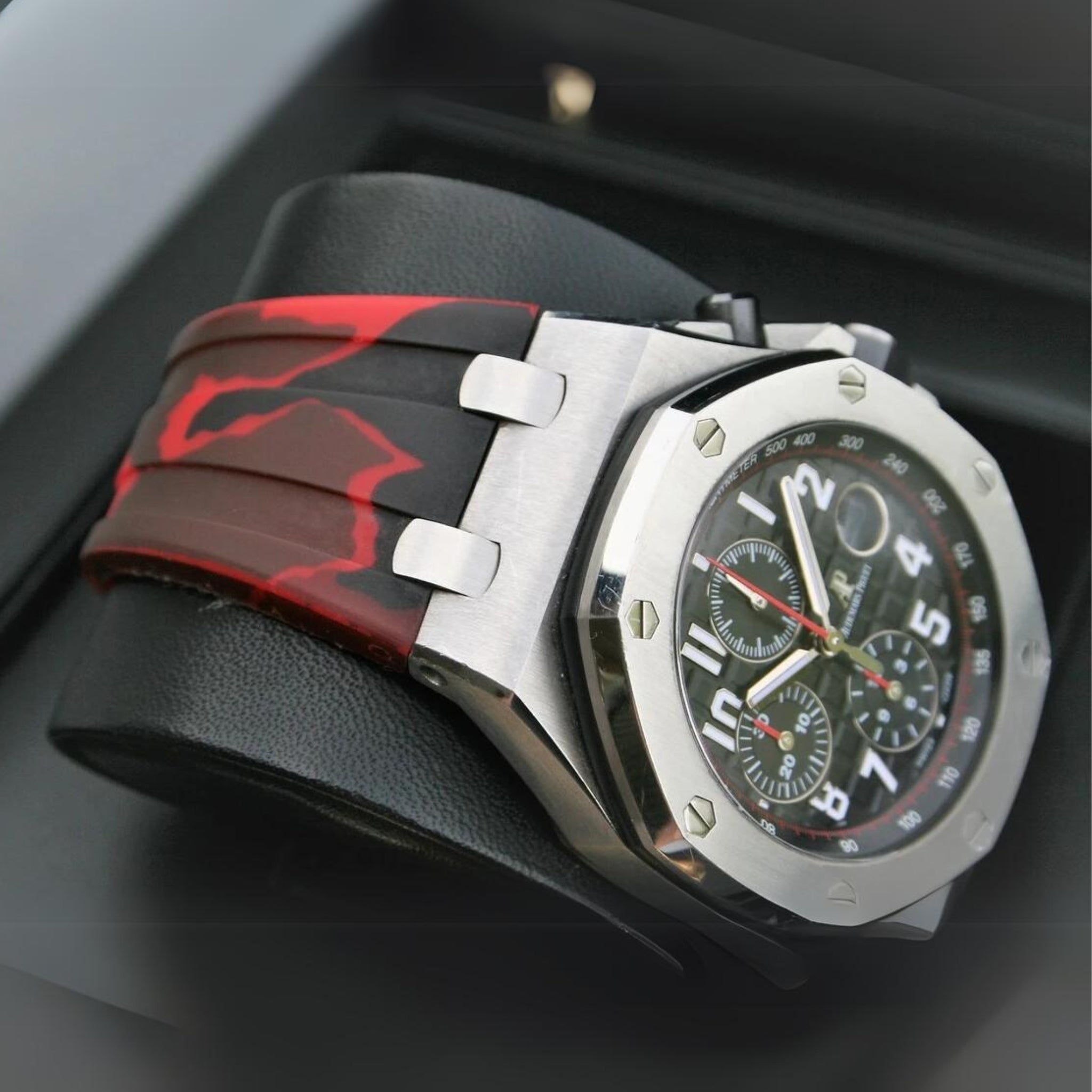 Rubber Strap - For all AP Offshore 42mm - Red Camo - Helvetus