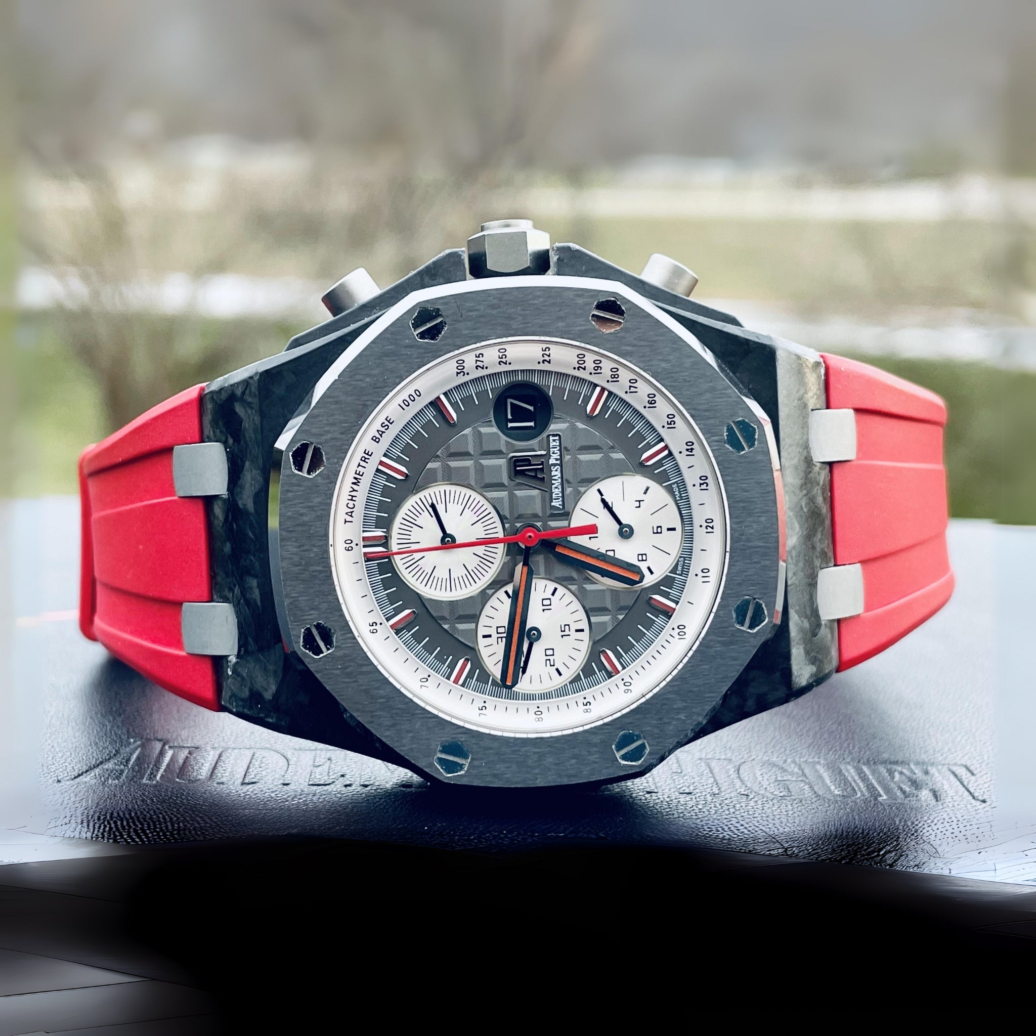 Rubber Strap - For all AP Offshore 44mm - Red - Helvetus