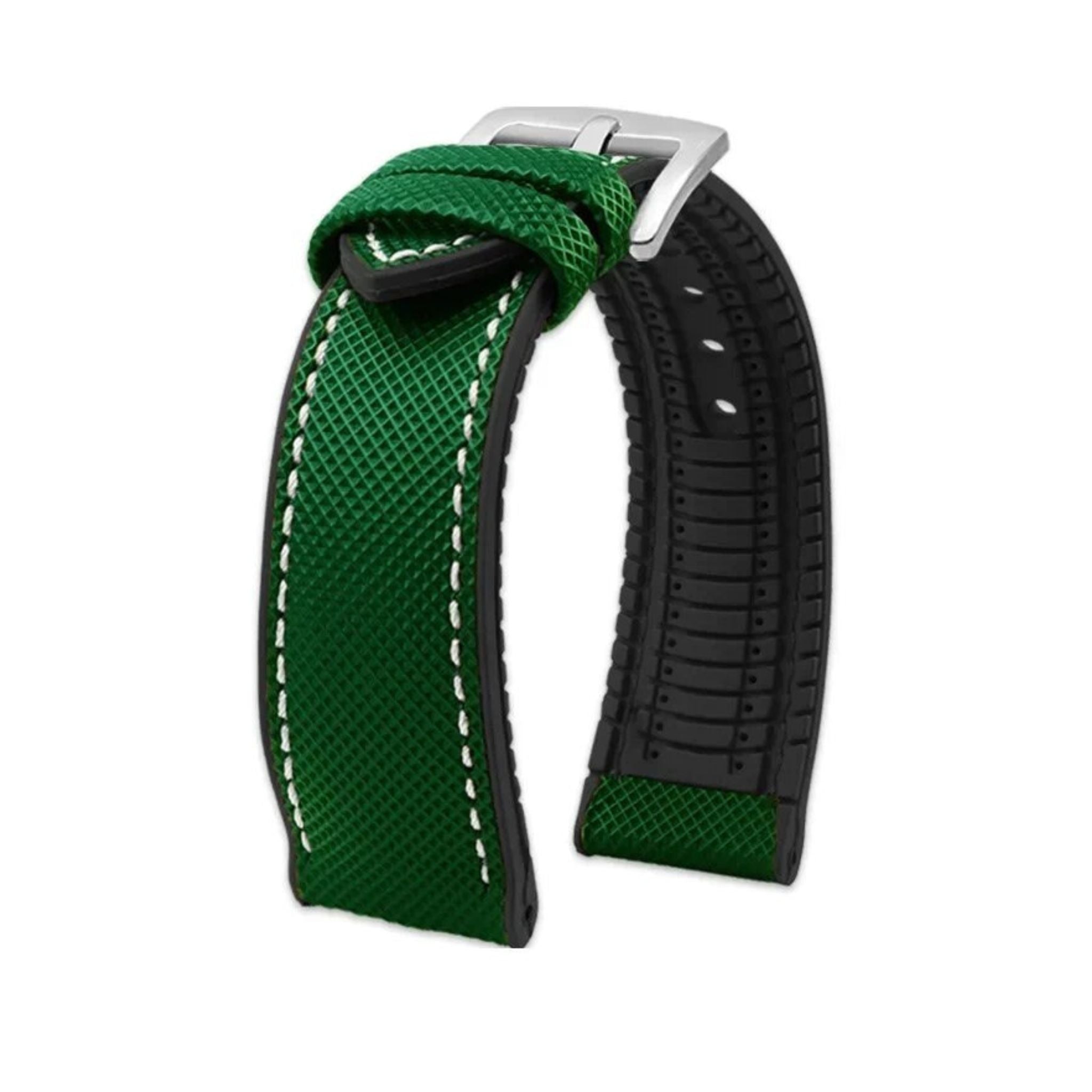 Rubber Strap - For Blancpain X Swatch - Basil Green - Helvetus