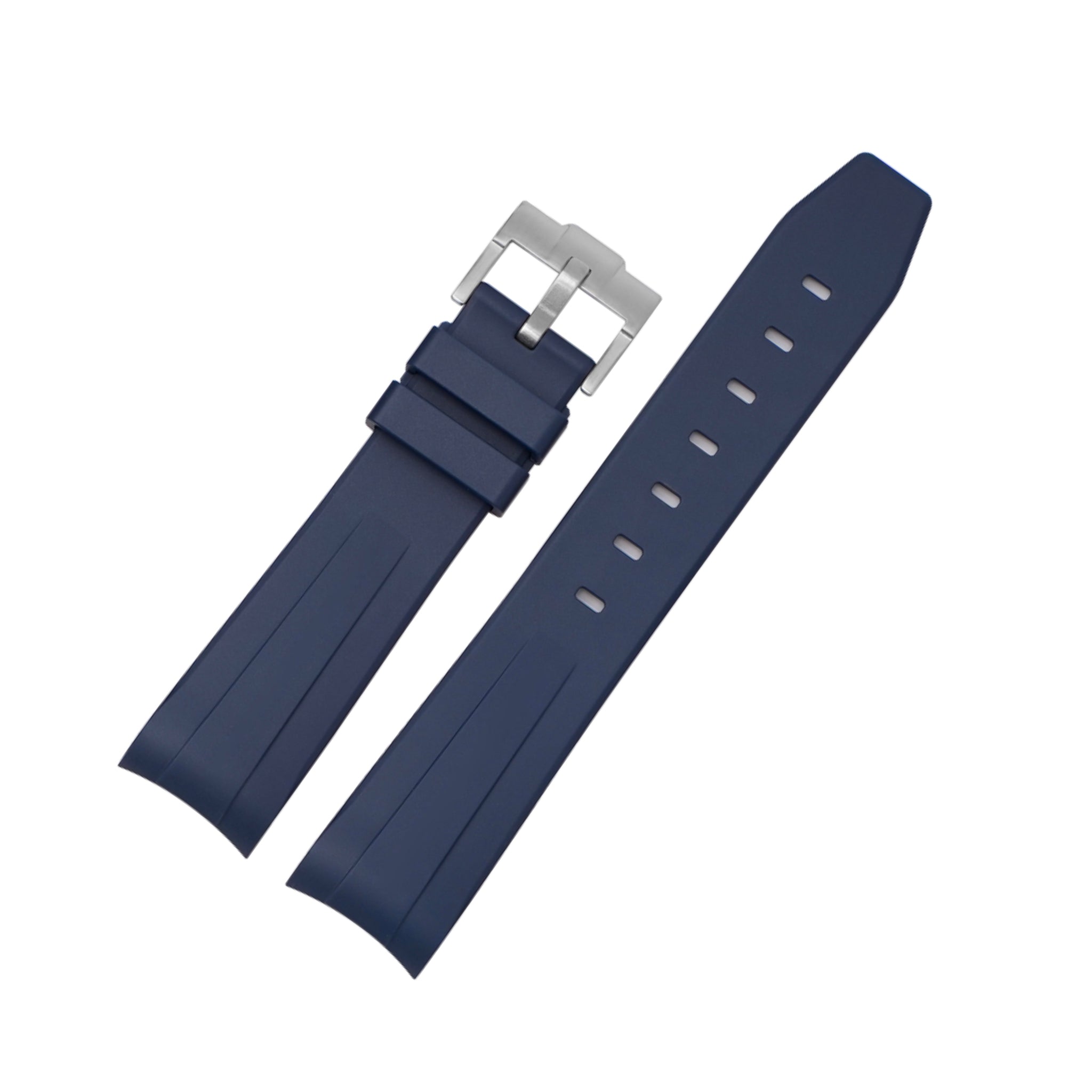 Rubber Strap - For Omega Seamaster 300 - Navy Blue - Helvetus